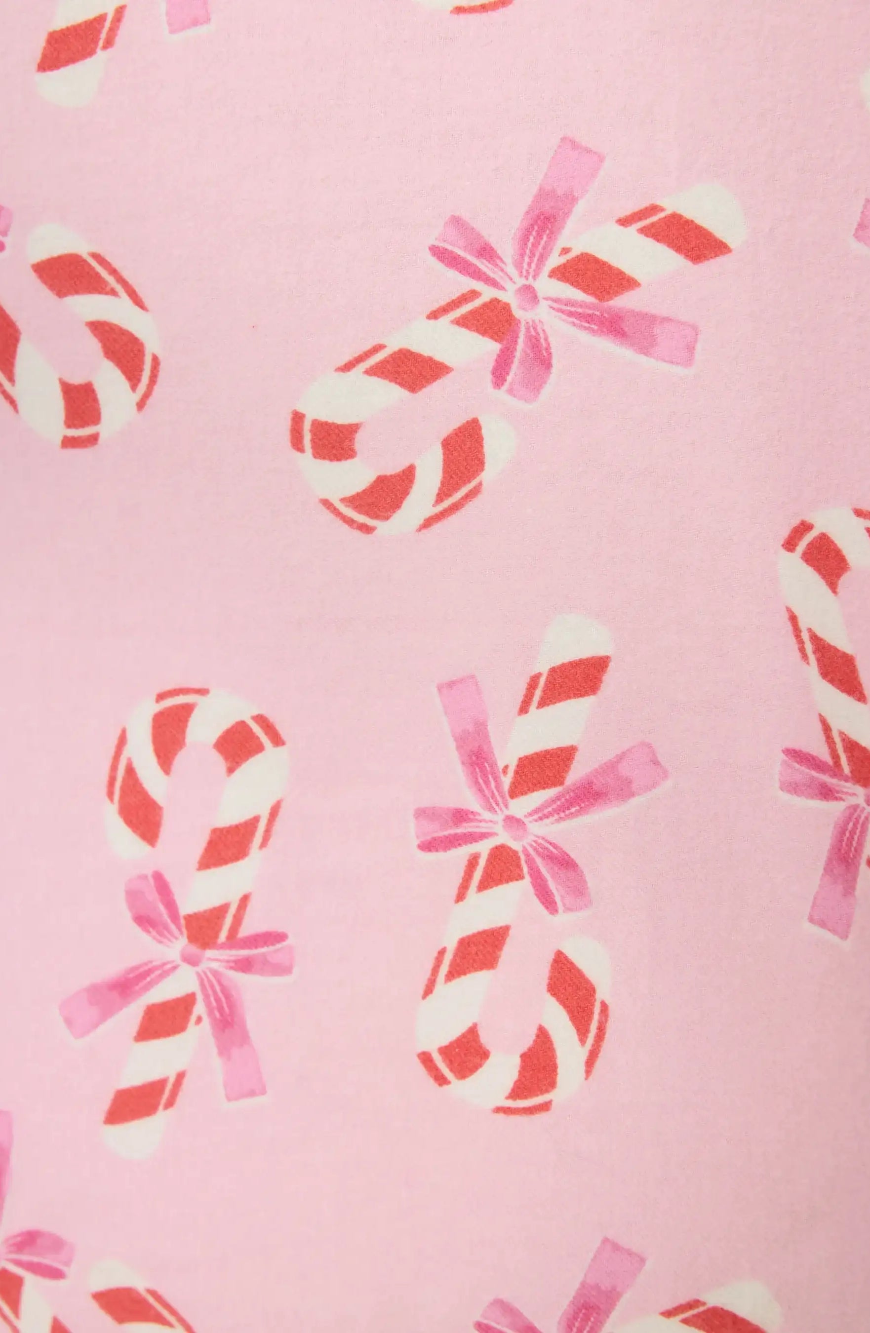 PJ Salvage Sweeter Than Sugar 3-Piece Candy Cane Print Flannel PJ Set as seen on Paris Hilton