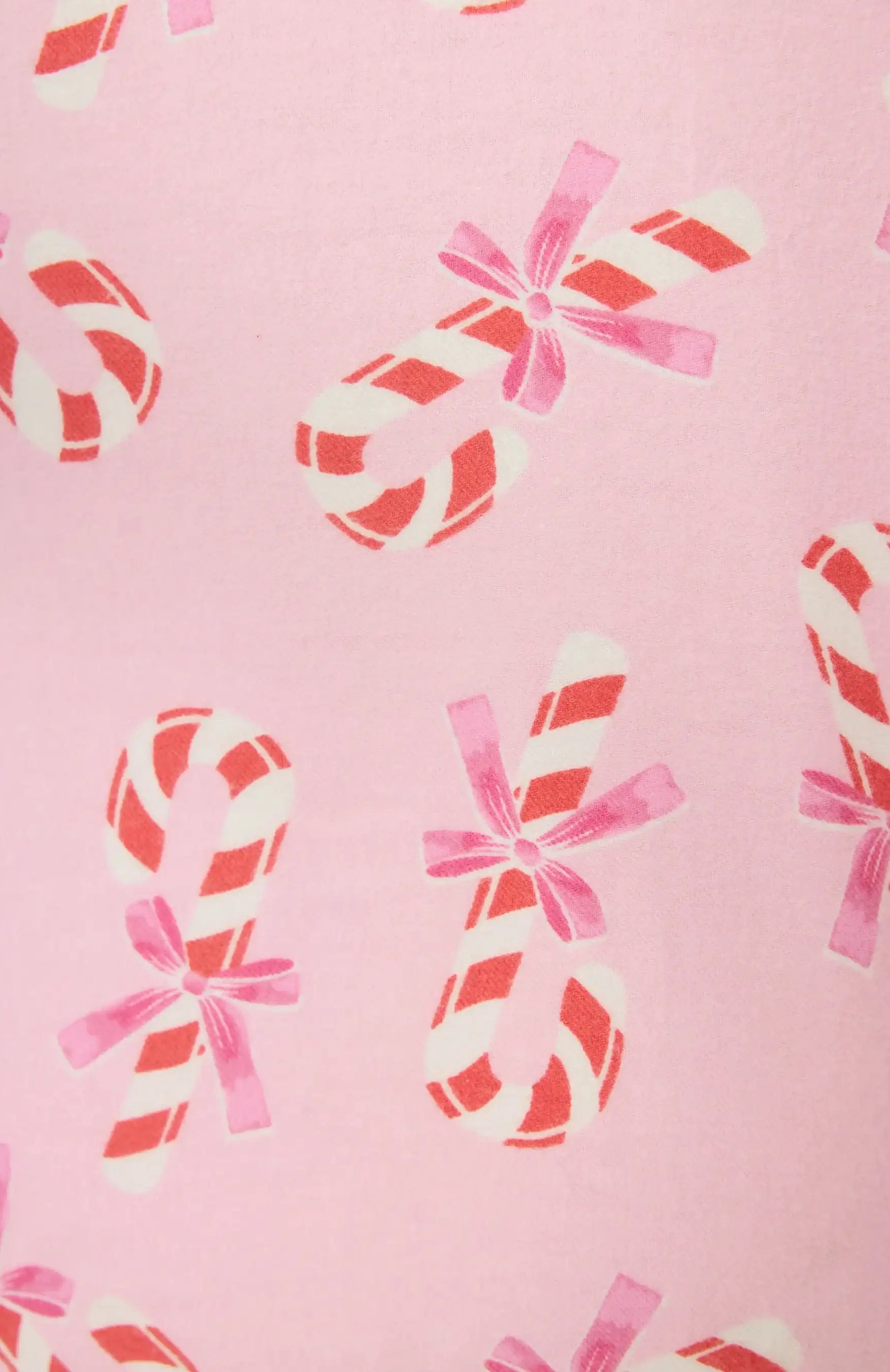 PJ Salvage Sweeter Than Sugar 3-Piece Candy Cane Print Flannel PJ Set as seen on Paris Hilton