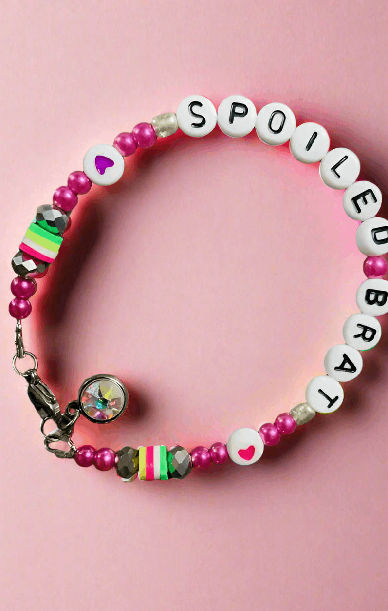 Rad & Refined Spoiled Brat Beaded Bracelet Anklet by Rad and Refined as seen on celebrities