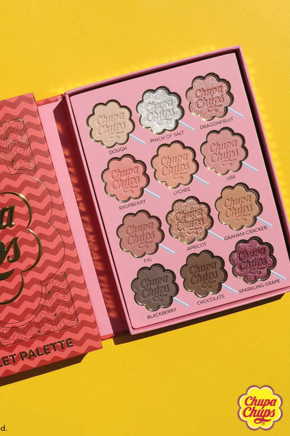 Rude Cosmetics Chupa Chups Fruit Basket 12 Colour Palette Eyeshadow by Rude Cosmetics as seen on celebrities