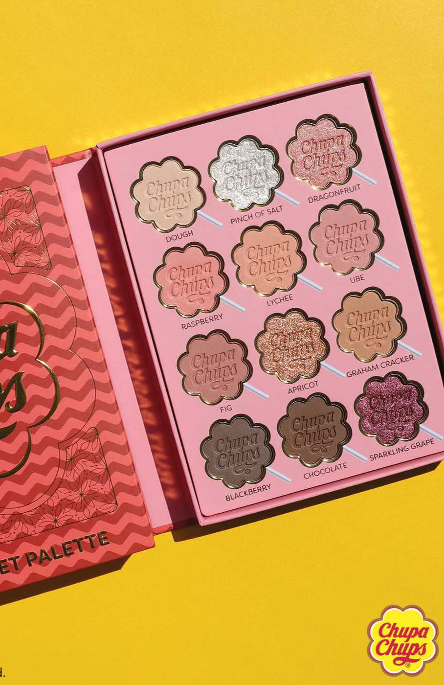 Rude Cosmetics Chupa Chups Fruit Basket 12 Colour Palette Eyeshadow by Rude Cosmetics as seen on celebrities