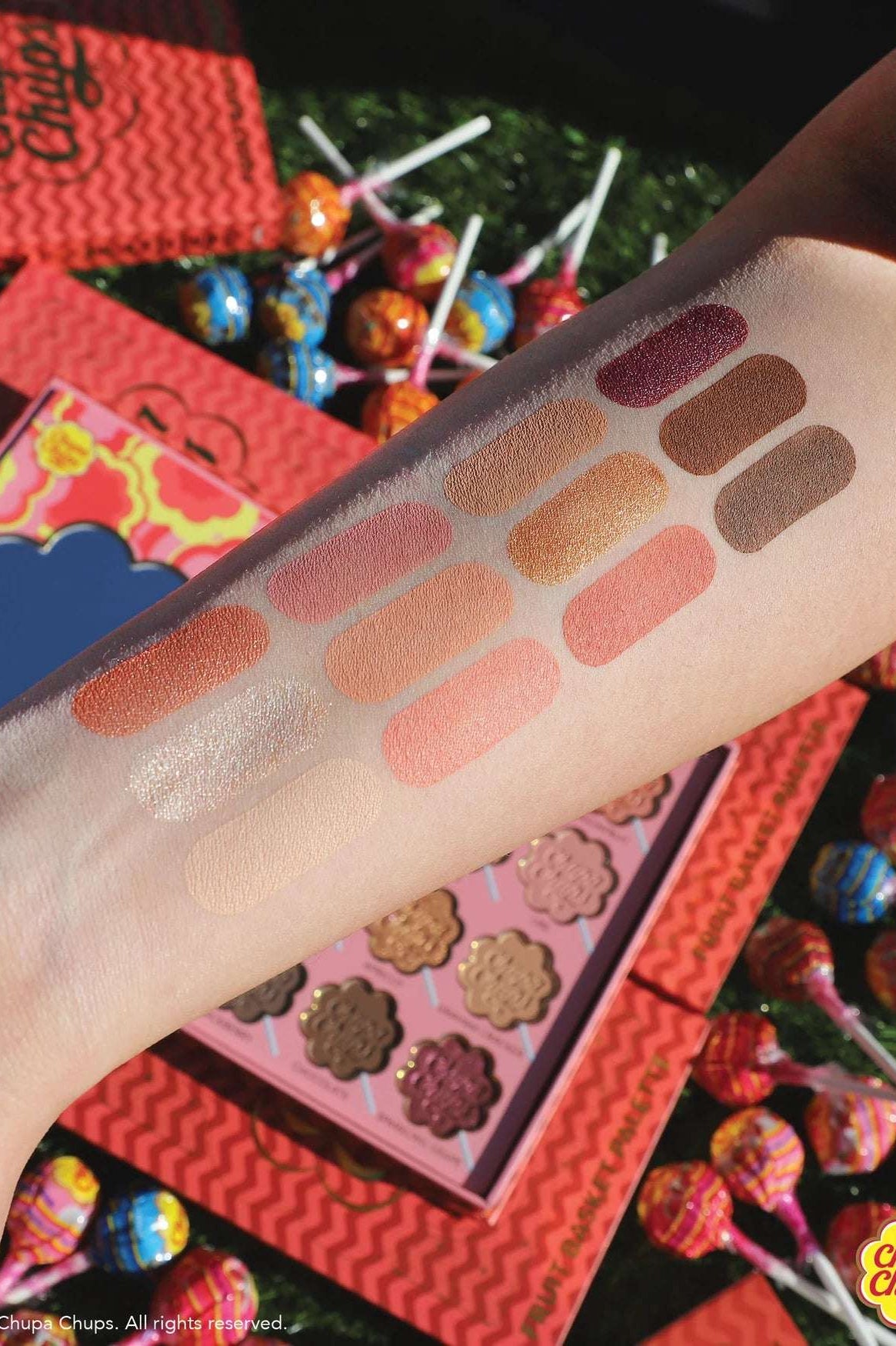 Rude Cosmetics Chupa Chups Fruit Basket 12 Colour Palette Eyeshadow by Rude Cosmetics as seen on celebrities