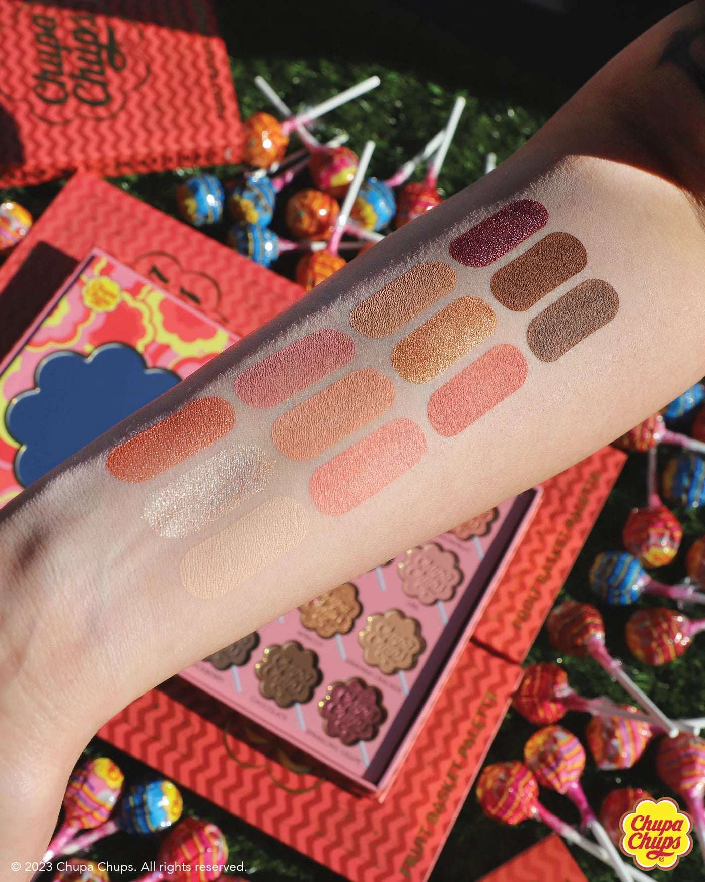 Rude Cosmetics Chupa Chups Fruit Basket 12 Colour Palette Eyeshadow by Rude Cosmetics as seen on celebrities