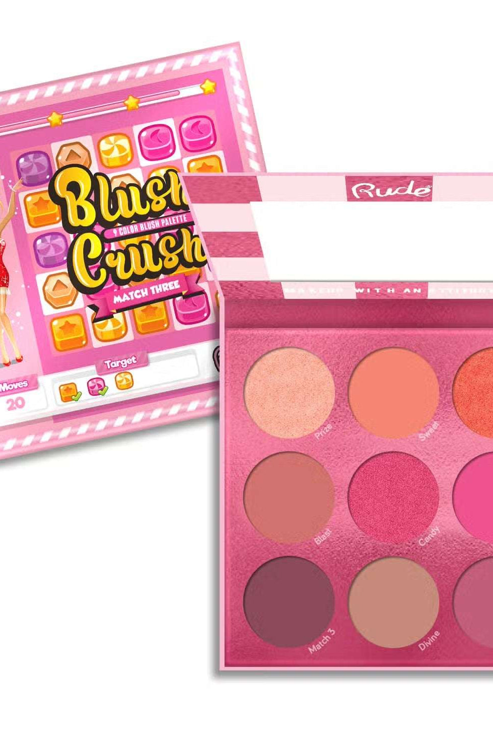 Rude Cosmetics Holiday Cheer Eyeliner & Blush Gift Set Beauty Kit by Rude Cosmetics as seen on celebrities