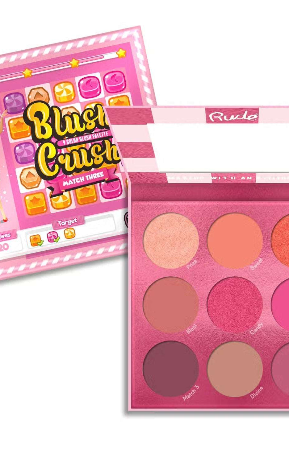 Rude Cosmetics Holiday Cheer Eyeliner & Blush Gift Set Beauty Kit by Rude Cosmetics as seen on celebrities