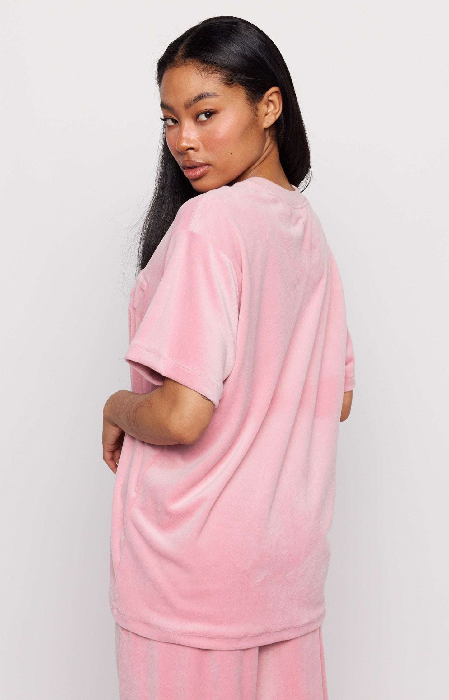 Samii Ryan Optimist Velour T-Shirt T-Shirts by Samii Ryan as seen on celebrities