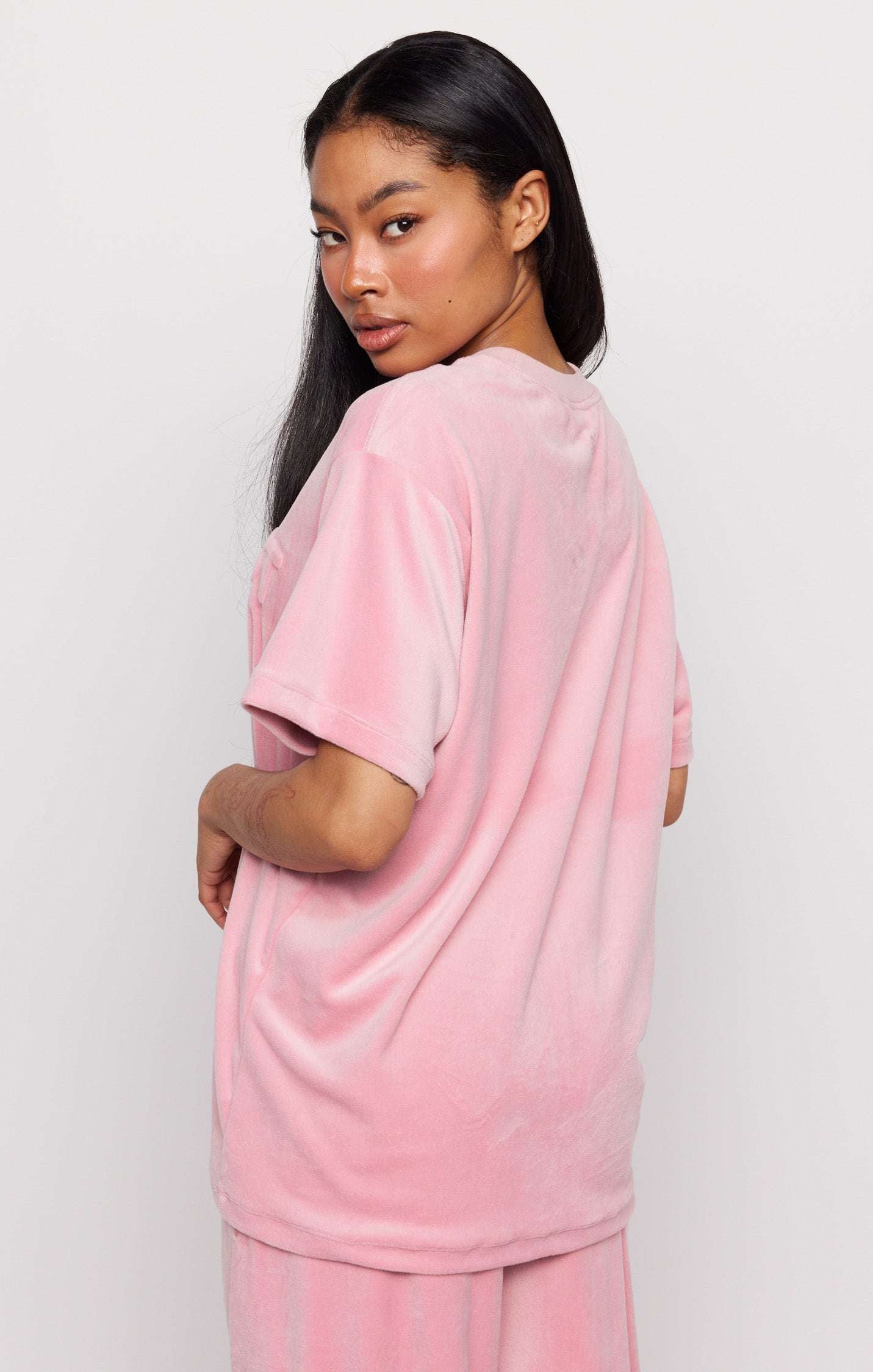 Samii Ryan Optimist Velour T-Shirt T-Shirts by Samii Ryan as seen on celebrities