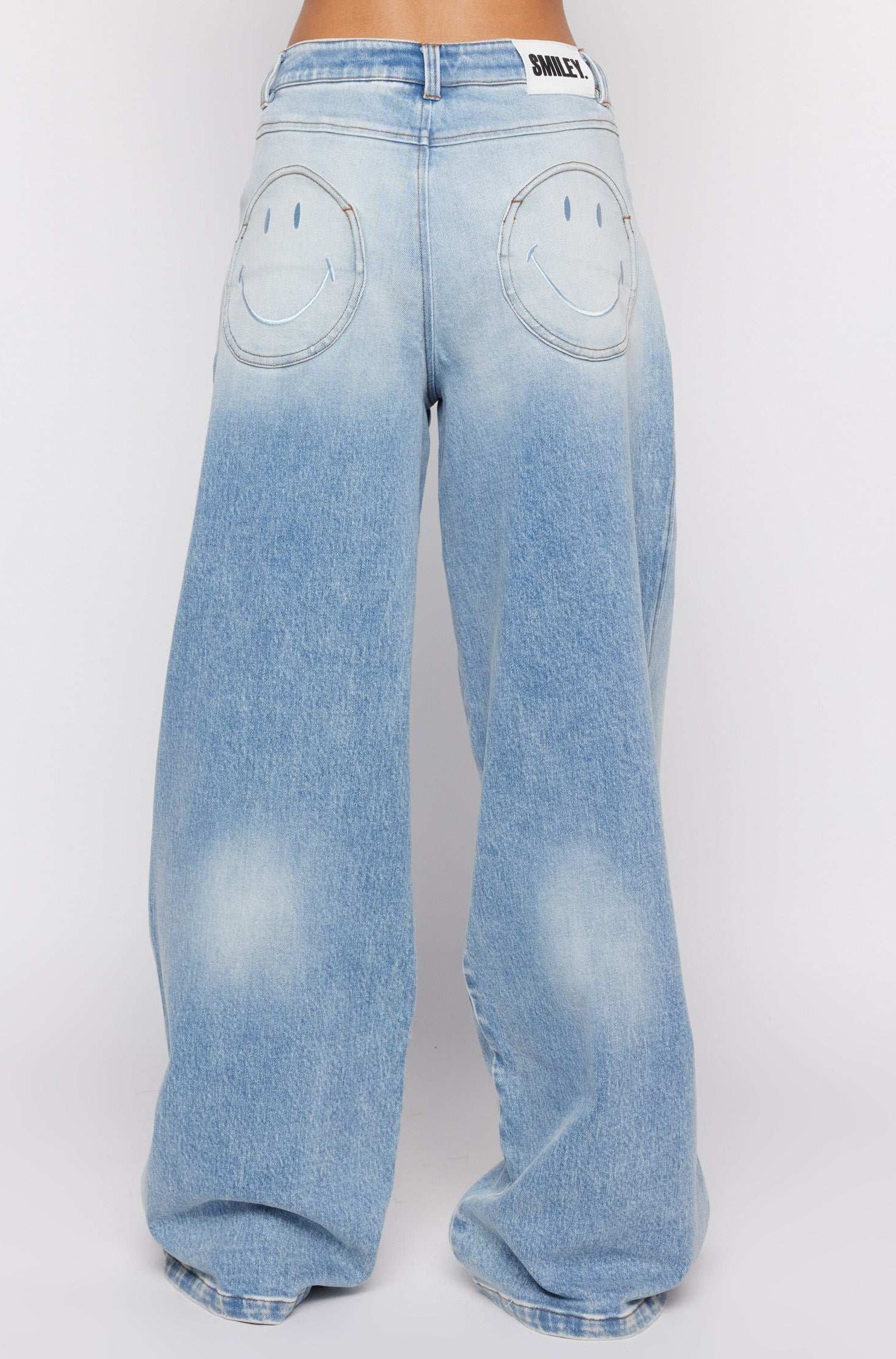 Samii Ryan x Smiley® Denim Jeans MOM Jeans by Samii Ryan as seen on celebrities