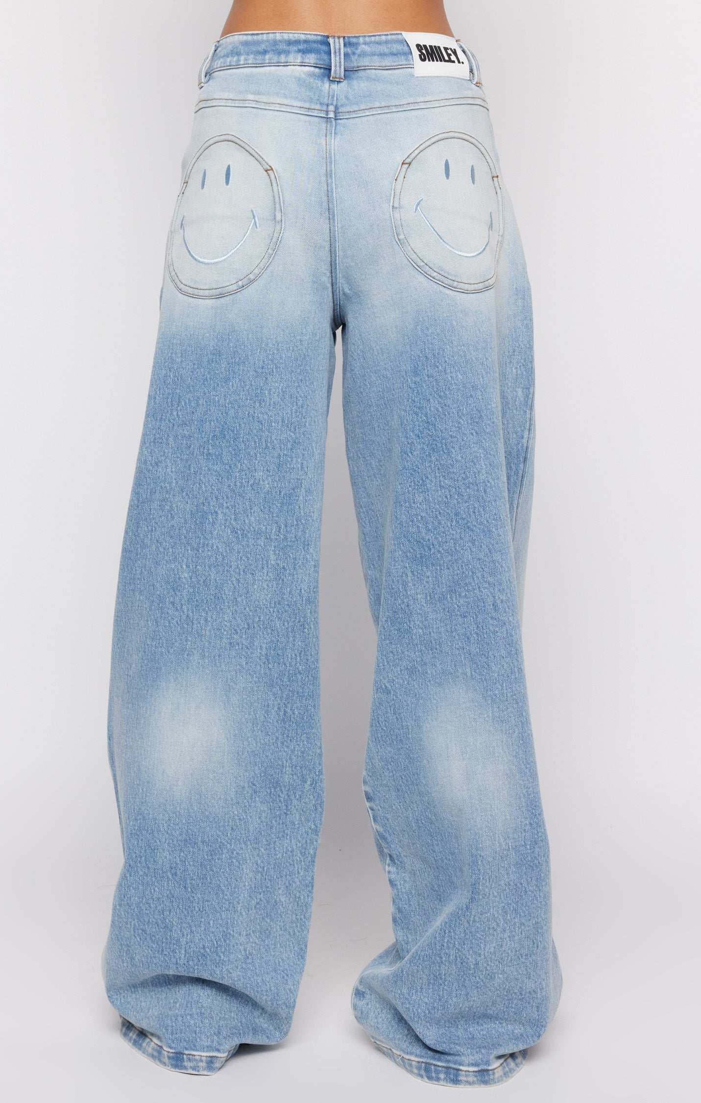 Samii Ryan x Smiley® Denim Jeans MOM Jeans by Samii Ryan as seen on celebrities