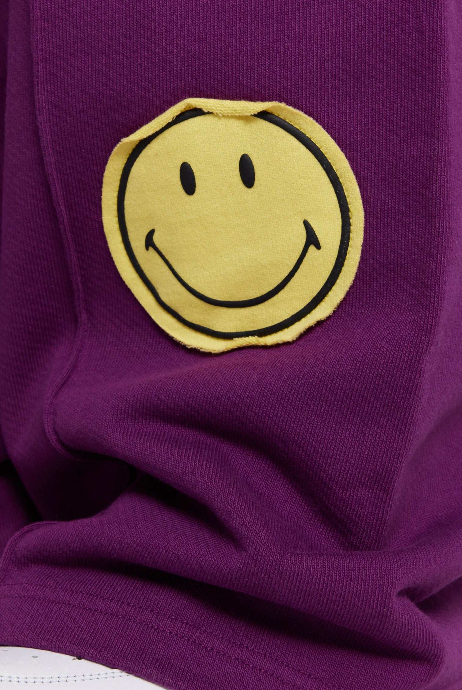 Samii Ryan Smiley® Straight Leg Purple Jogger Pants Jogger Bottoms by Samii Ryan as seen on celebrities