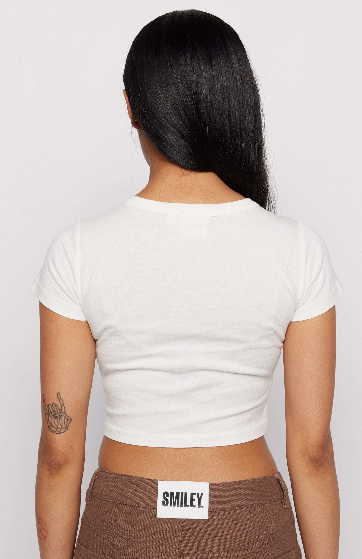 Samii Ryan x Smiley® Gimme Space Baby Tee T-Shirt by Samii Ryan as seen on celebrities