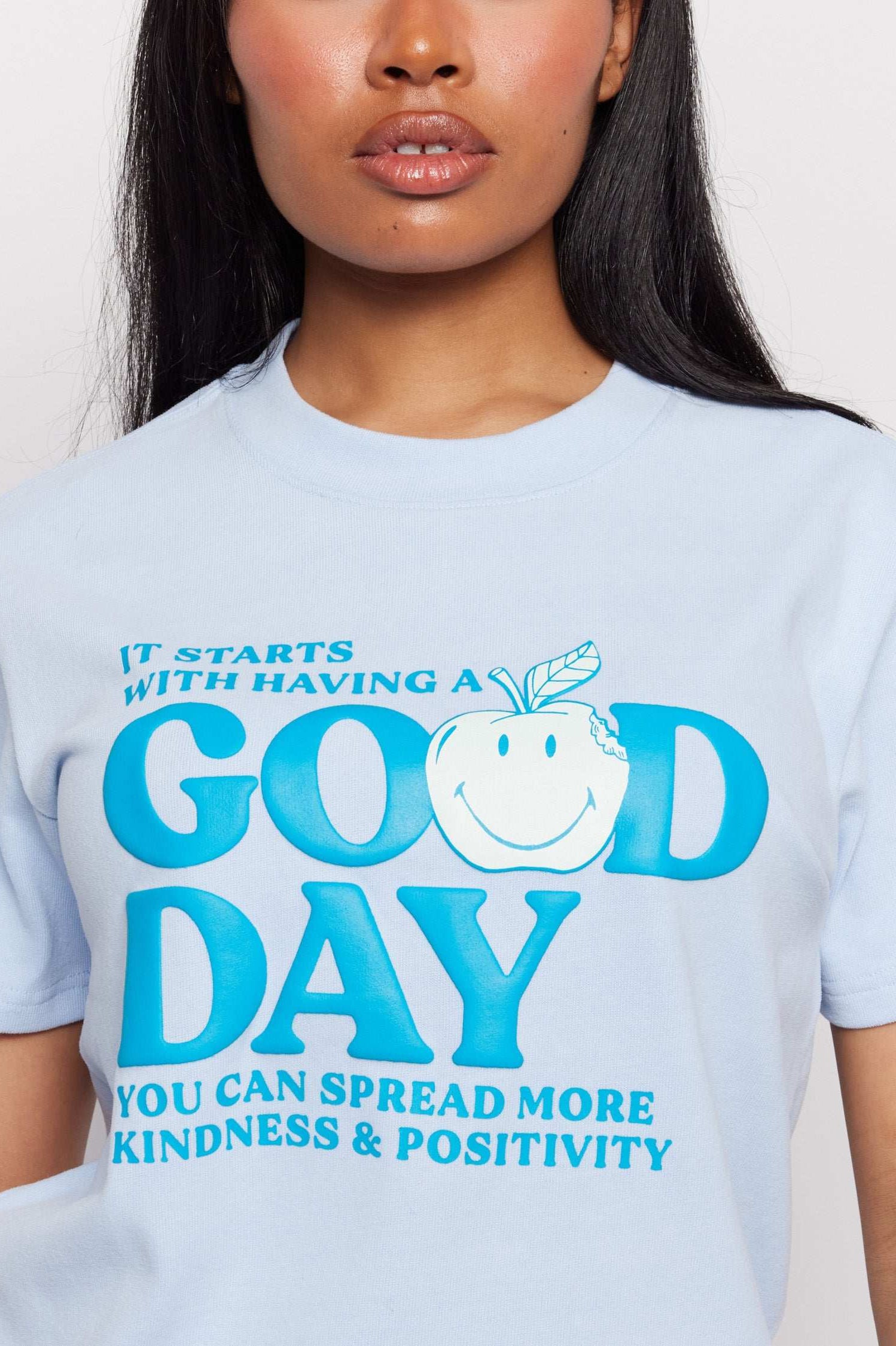 Samii Ryan x Smiley® Good Day Boxy Tee T-Shirt by Samii Ryan as seen on celebrities