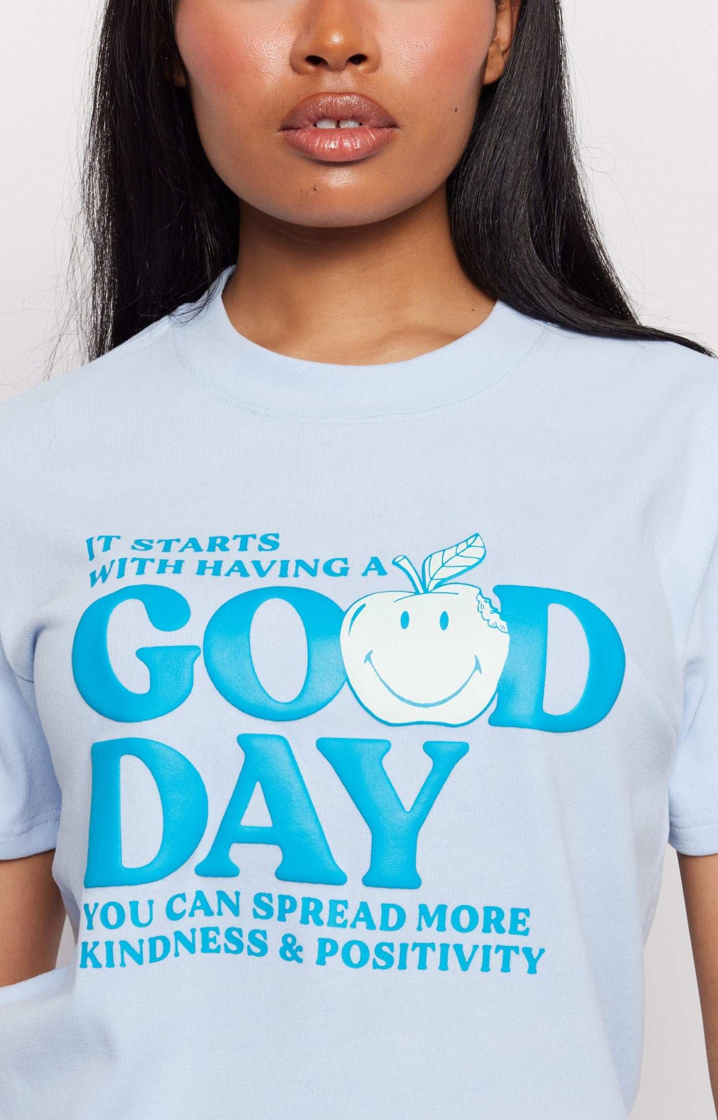 Samii Ryan x Smiley® Good Day Boxy Tee T-Shirt by Samii Ryan as seen on celebrities