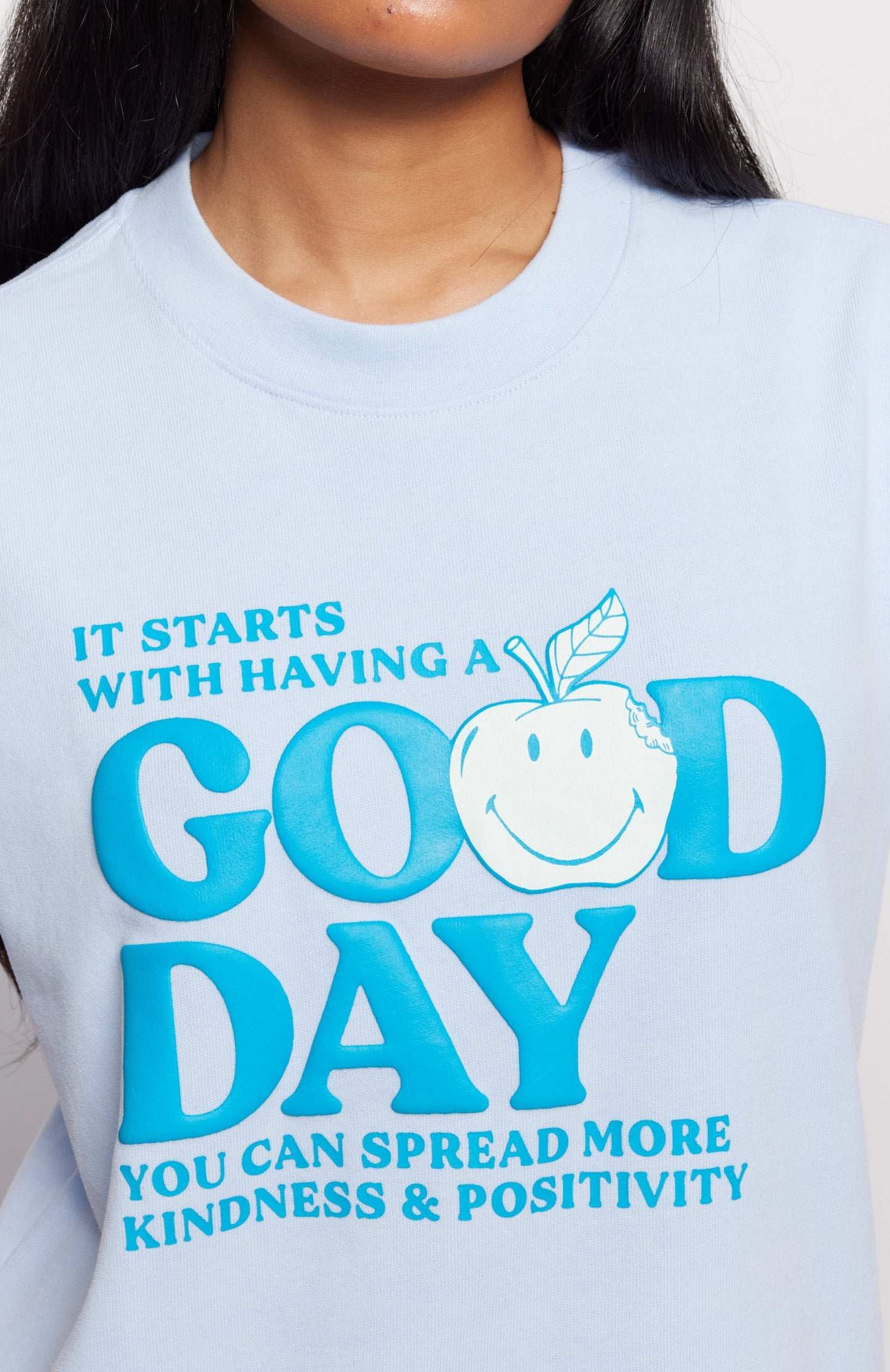 Samii Ryan x Smiley® Good Day Boxy Tee T-Shirt by Samii Ryan as seen on celebrities