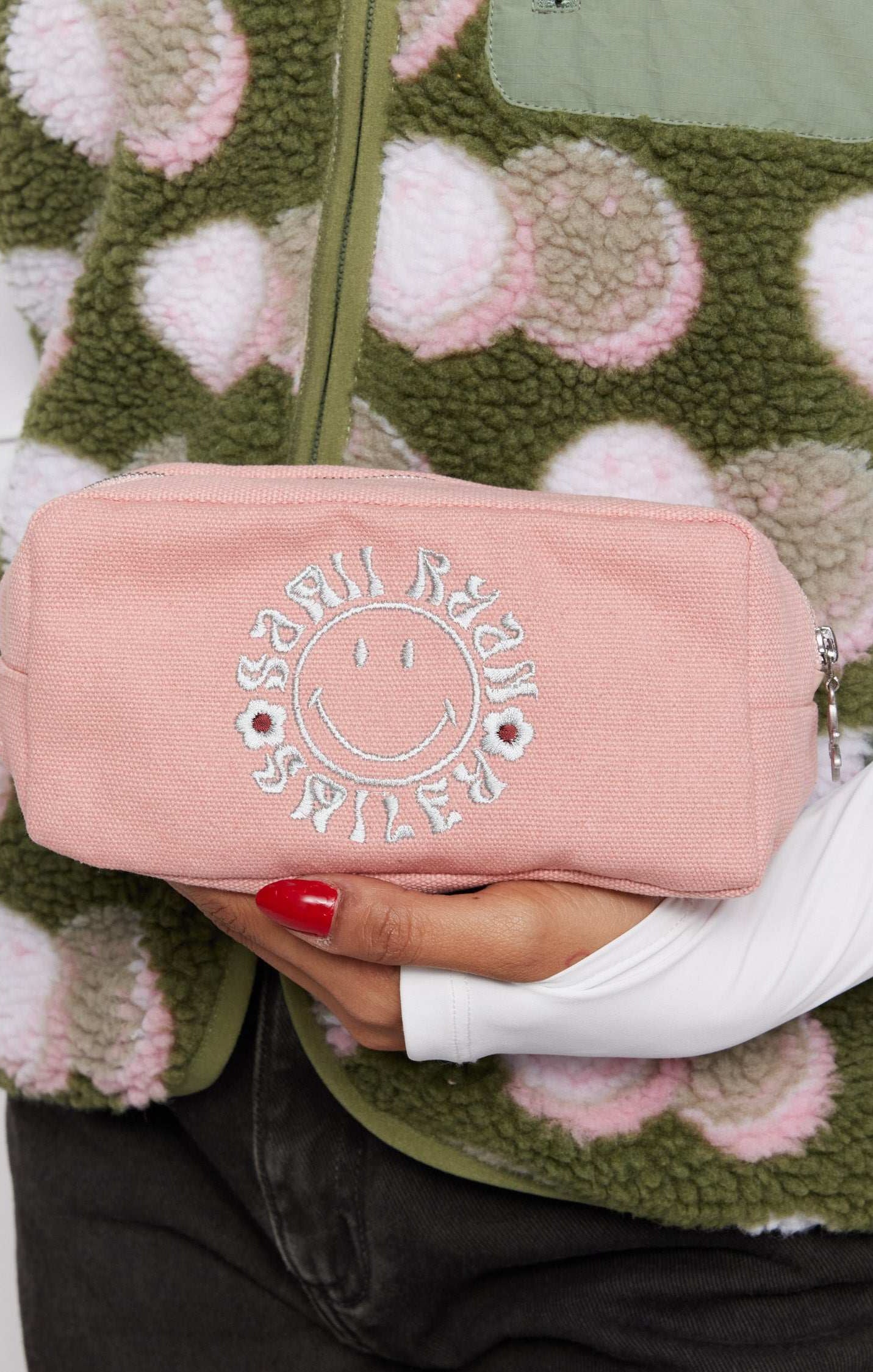 Samii Ryan x Smiley® Find Positivity Makeup Bag Cosmetic Case by Samii Ryan as seen on celebrities