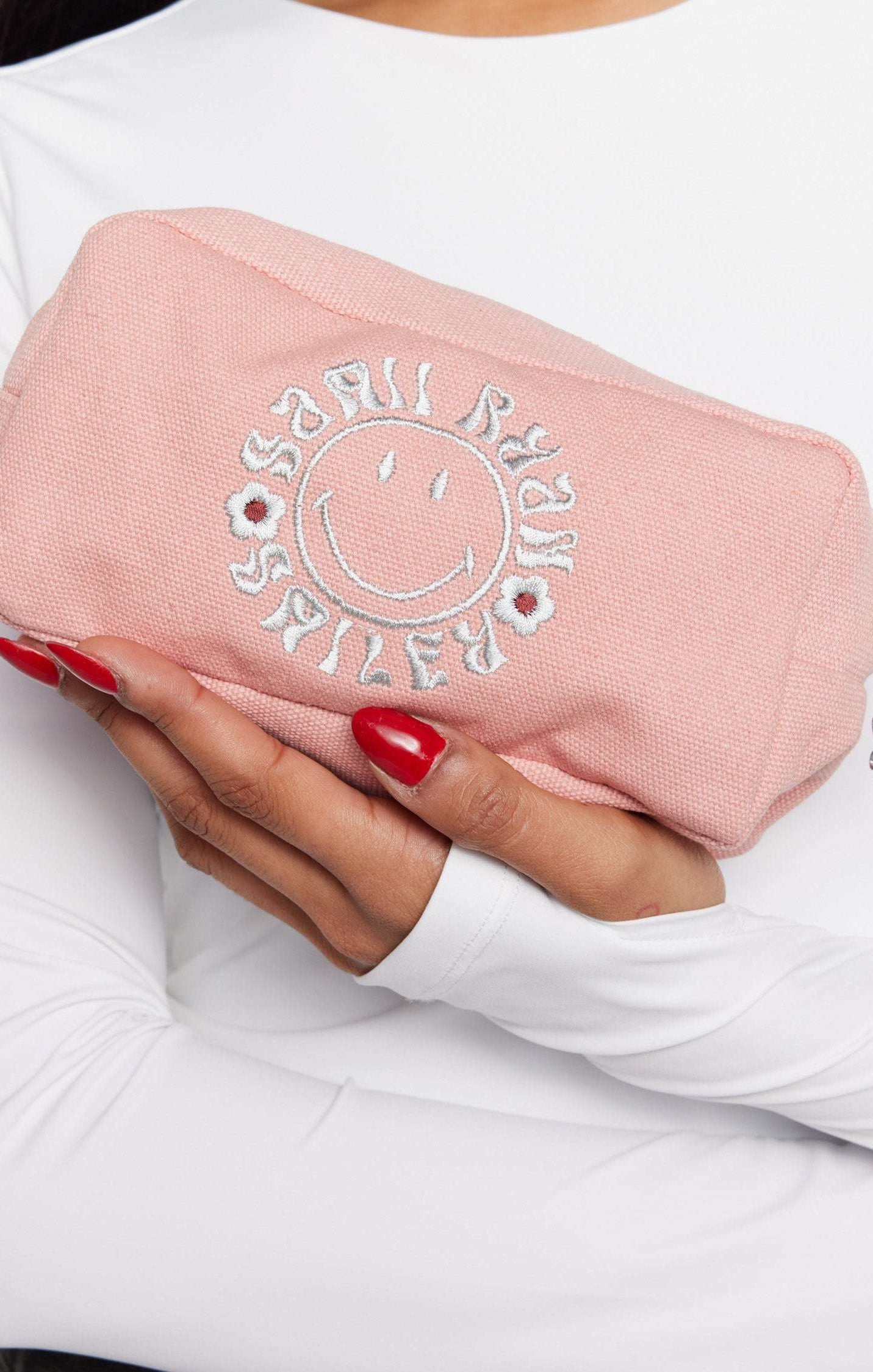 Samii Ryan x Smiley® Find Positivity Makeup Bag Cosmetic Case by Samii Ryan as seen on celebrities