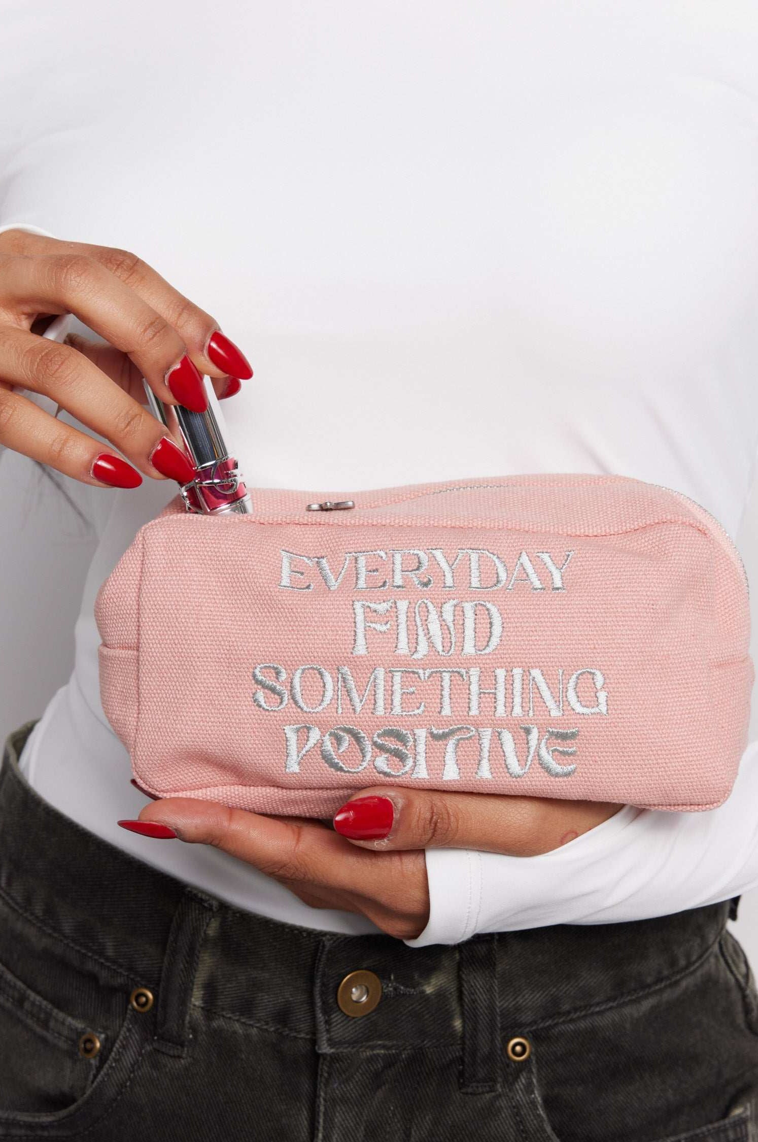 Samii Ryan x Smiley® Find Positivity Makeup Bag Cosmetic Case by Samii Ryan as seen on celebrities