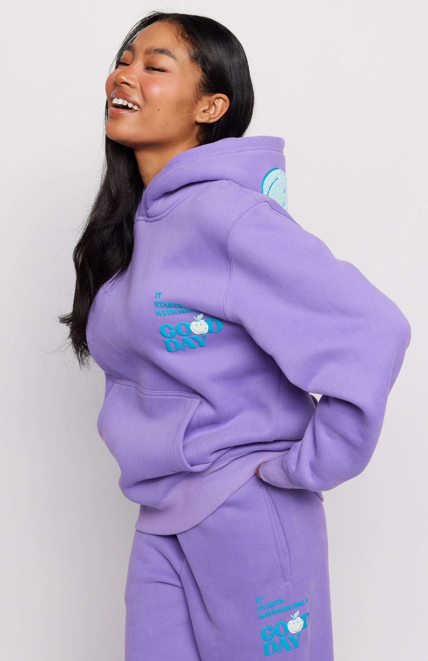 Samii Ryan Good Day Smileyworld Hoodie Hoodie by Samii Ryan as seen on celebrities