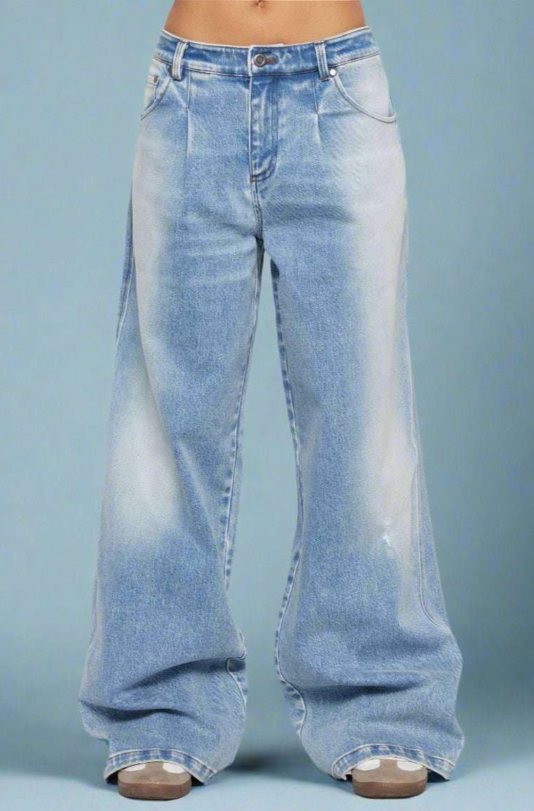 Samii Ryan x Smiley® Denim Jeans MOM Jeans by Samii Ryan as seen on celebrities