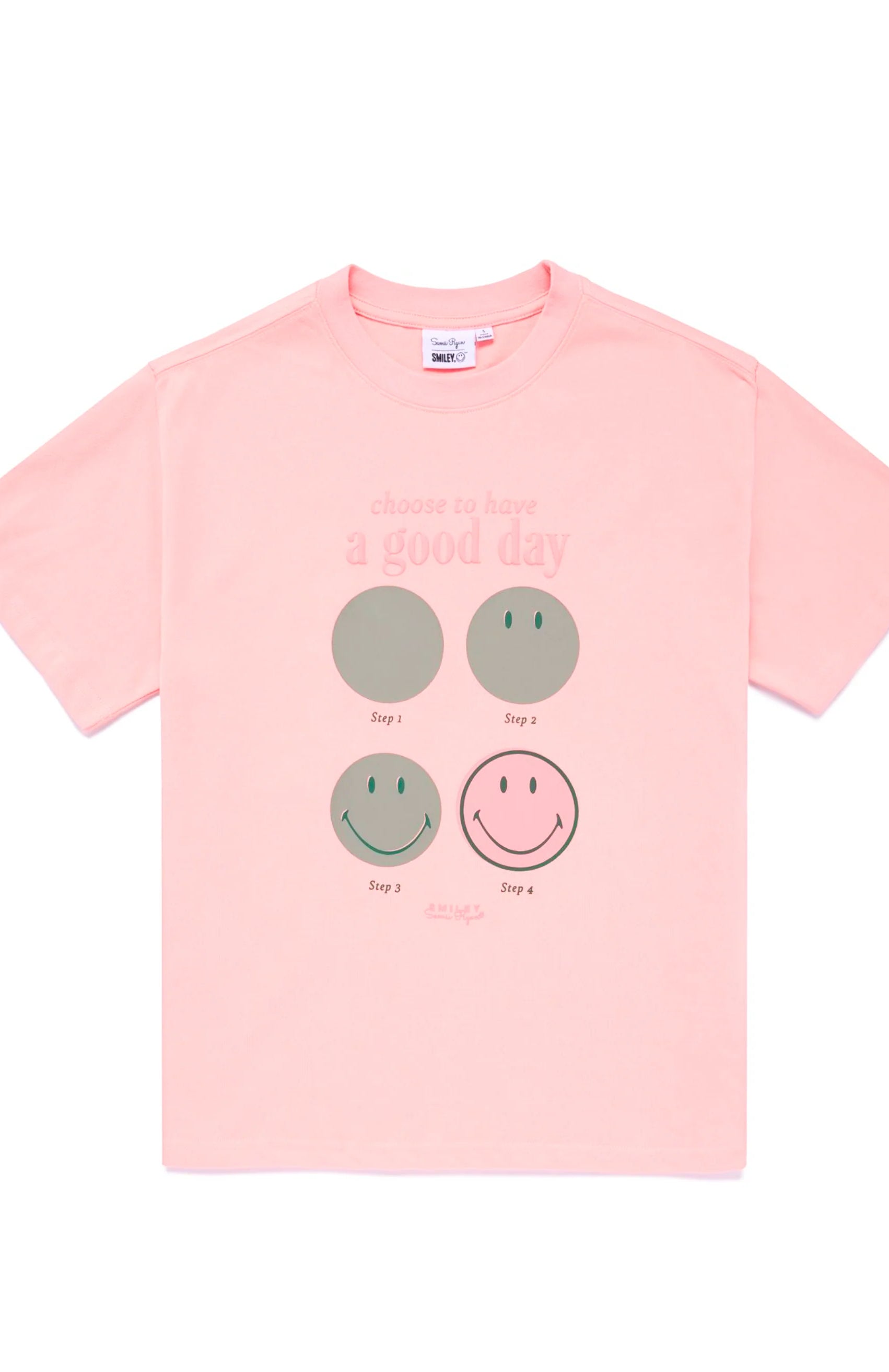 Samii Ryan Smiley® Good Day Oversized Tee T-Shirts by Samii Ryan as seen on celebrities