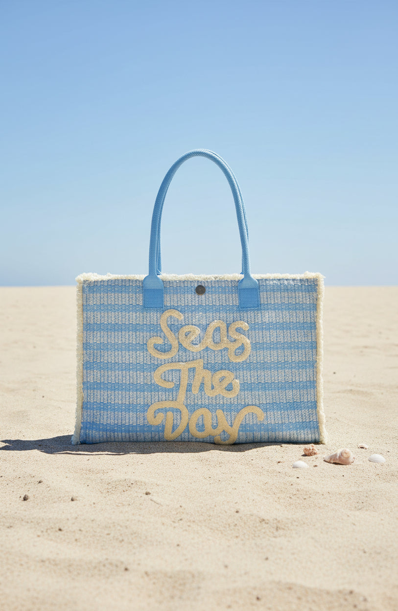 Packed Party Seas The Day Canvas Tote Bag