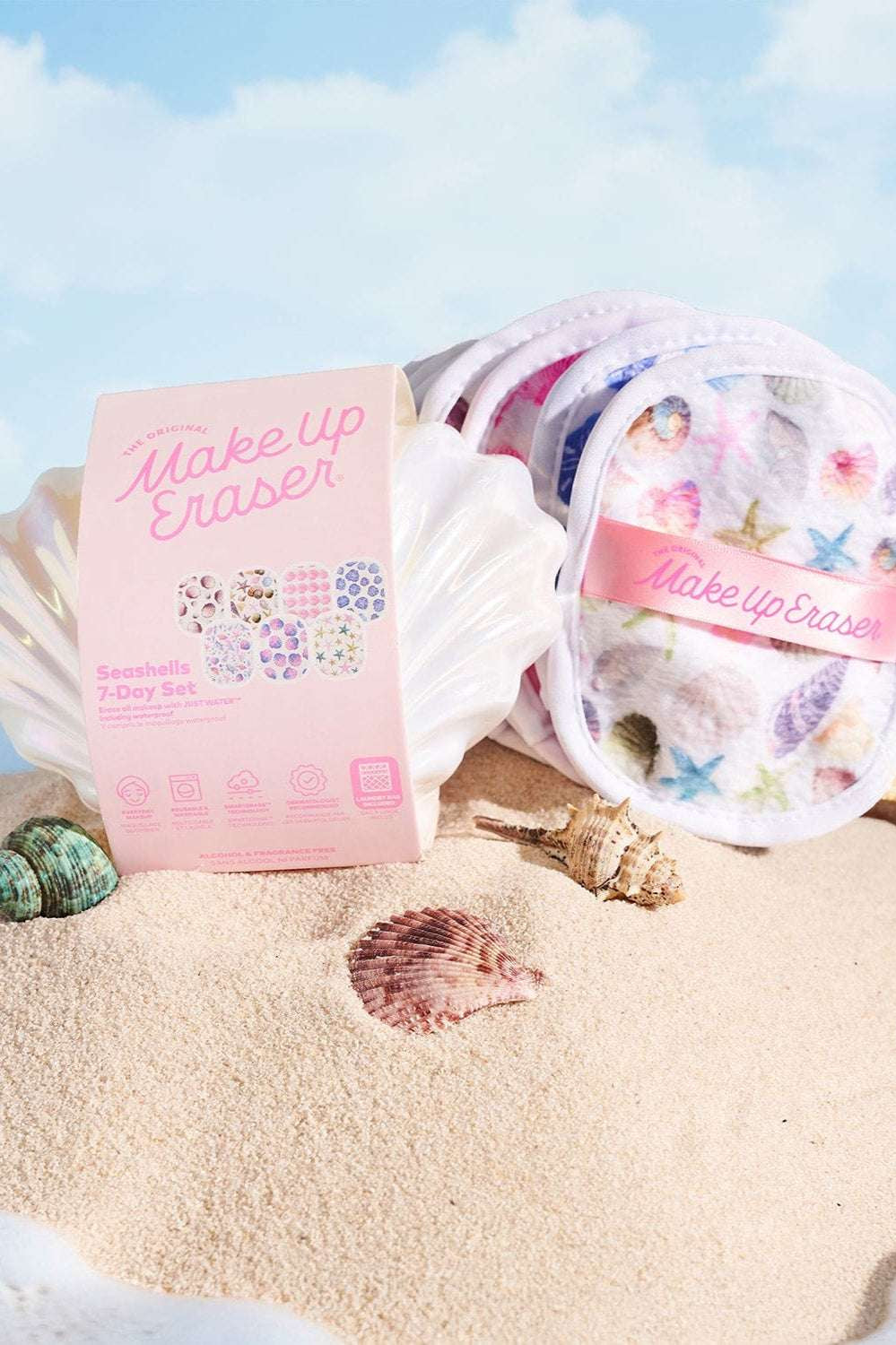 Makeup Eraser Seashells 7-Day Set Beauty Product by Makeup Eraser as seen on celebrities