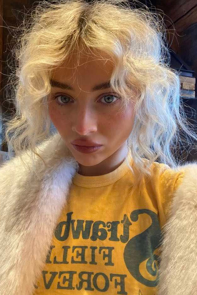 Junk Food Strawberry Fields The Beatles T-Shirt as seen on Sabrina Carpenter T-Shirt by Junk Food as seen on celebrities