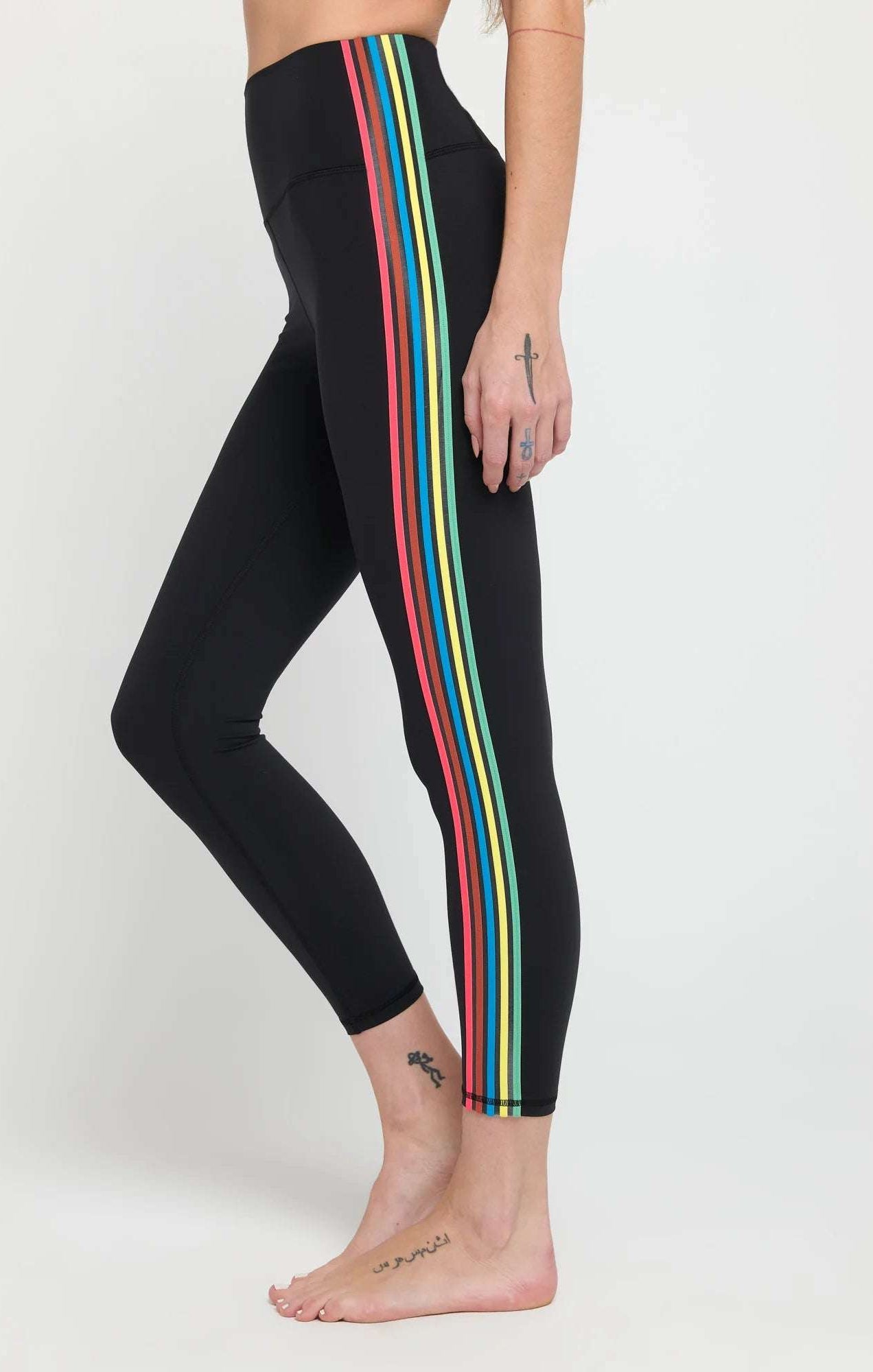 Spiritual Gangster Ada Stripe Leggings Leggings by Spiritual Gangster as seen on celebrities