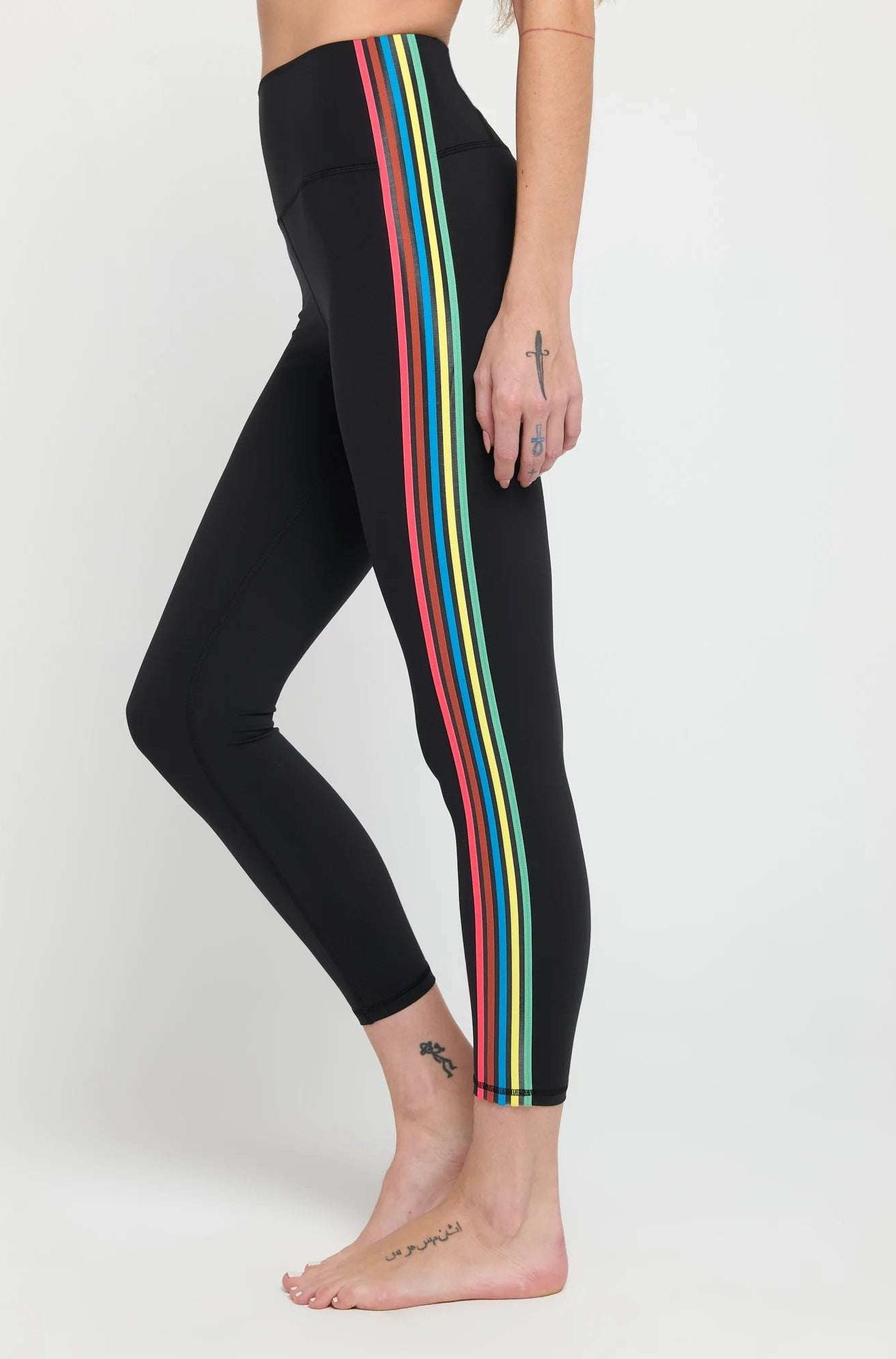Spiritual Gangster Ada Stripe Leggings Leggings by Spiritual Gangster as seen on celebrities
