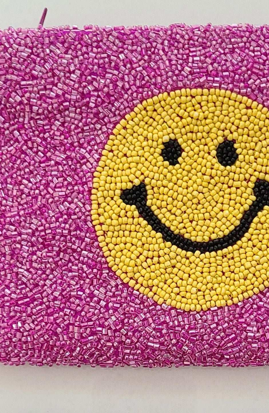 Tiana Designs Hand Beaded Smiley Coin Purse Wristlet Handbag by Tiana New York as seen on celebrities