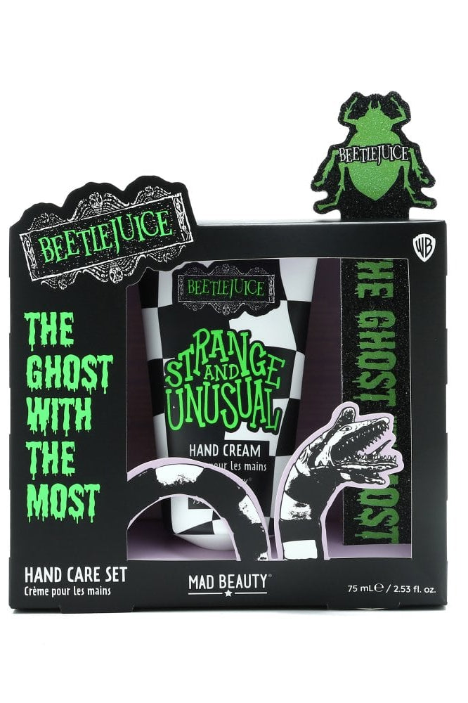 Warner Brothers Beetlejuice Hand Care Set Hand Cream by Mad Beauty as seen on celebrities