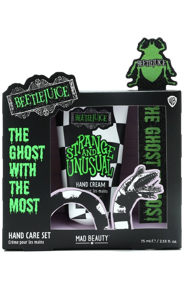 Warner Brothers Beetlejuice Hand Care Set Hand Cream by Mad Beauty as seen on celebrities