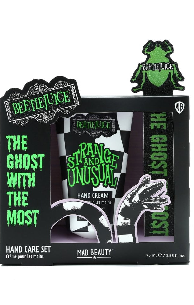 Warner Brothers Beetlejuice Hand Care Set Hand Cream by Mad Beauty as seen on celebrities