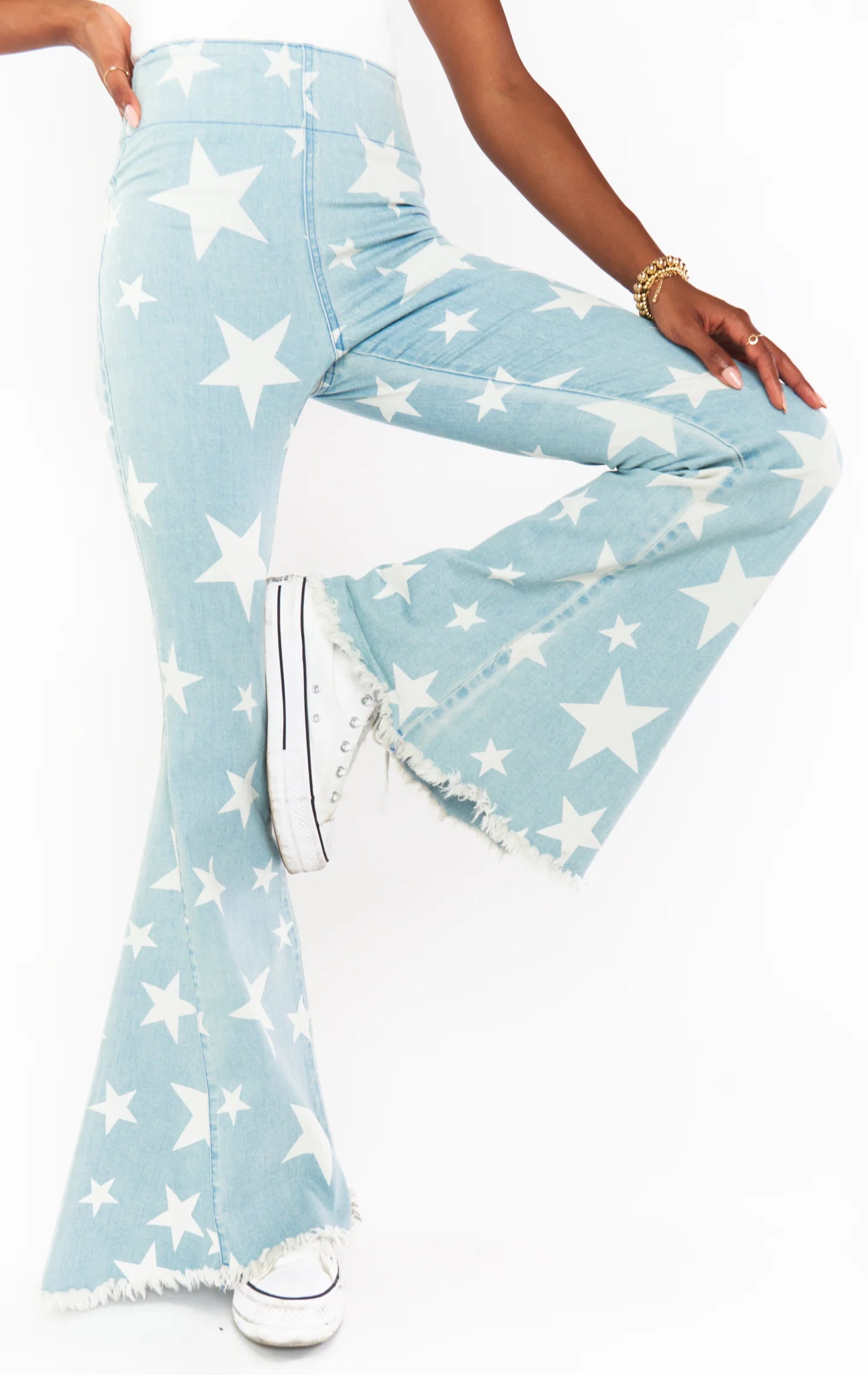 Show Me Your Mumu Berkeley Star Bells Flared Jeans by Show Me Your Mumu – Jeans – XS | Spoiled Brat UK