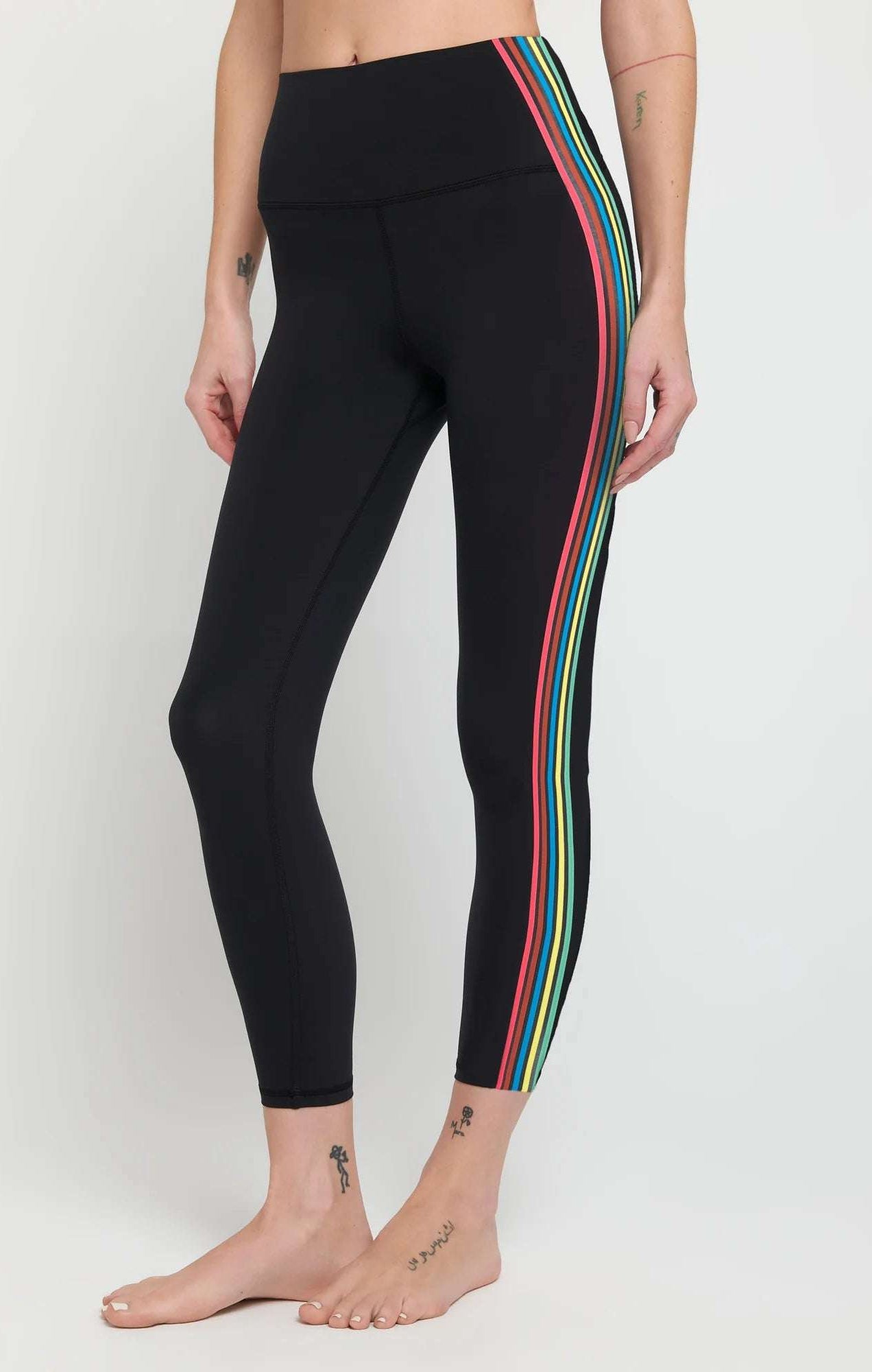 Spiritual Gangster Ada Stripe Leggings Leggings by Spiritual Gangster as seen on celebrities