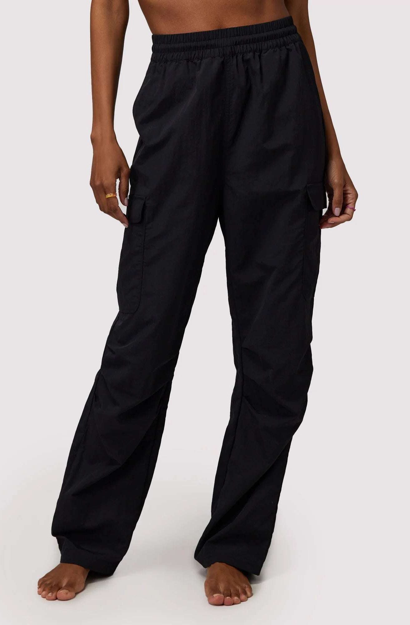 Spiritual Gangster Journey Cargo Pants in Black Cargo Pants by Spiritual Gangster as seen on celebrities