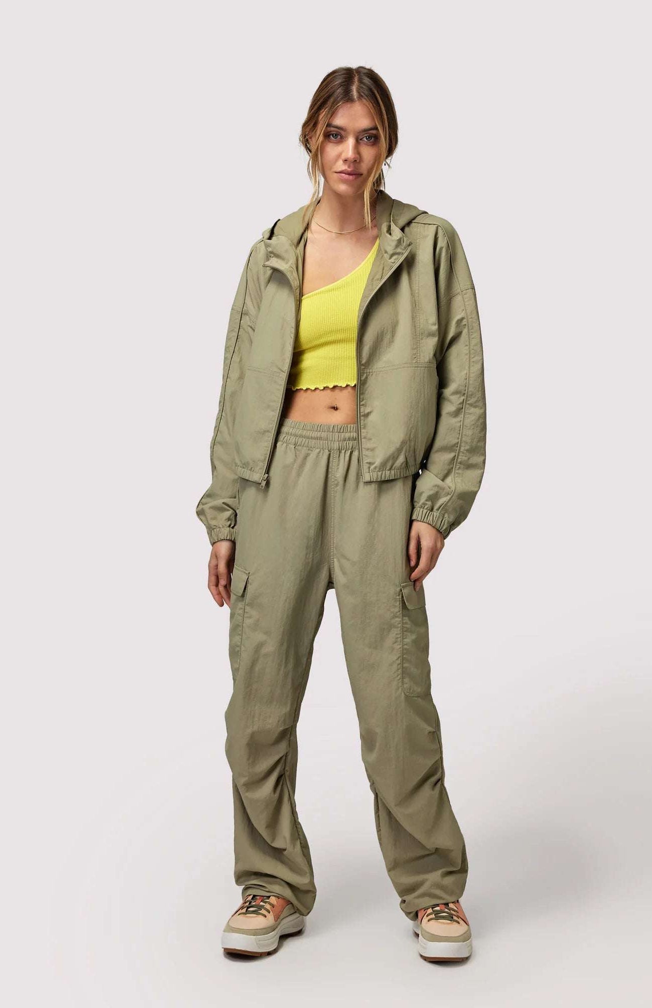 Spiritual Gangster Journey Cargo Pants in Dark Matcha Cargo Pants by Spiritual Gangster as seen on celebrities