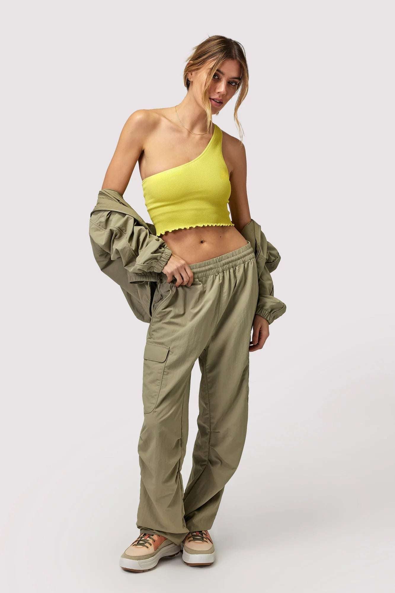 Spiritual Gangster Journey Cargo Pants in Dark Matcha Cargo Pants by Spiritual Gangster as seen on celebrities