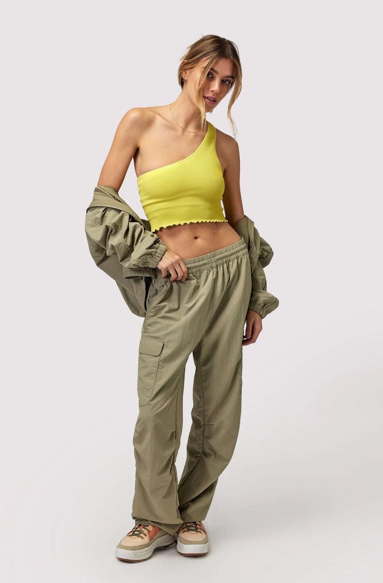 Spiritual Gangster Journey Cargo Pants in Dark Matcha Cargo Pants by Spiritual Gangster as seen on celebrities