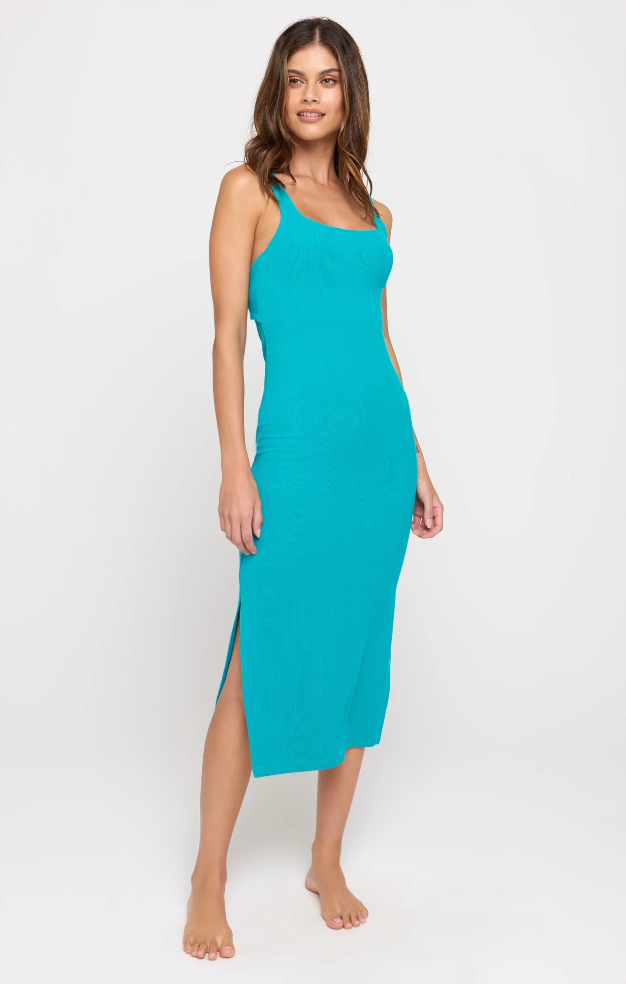 Spiritual Gangster Valerie Twist Back Midi Dress Maxi Dress by Spiritual Gangster as seen on celebrities