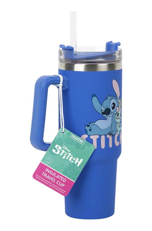 Disney Stitch 1200ml Insulated Cup and Straw Travel Mug by Paladone as seen on celebrities