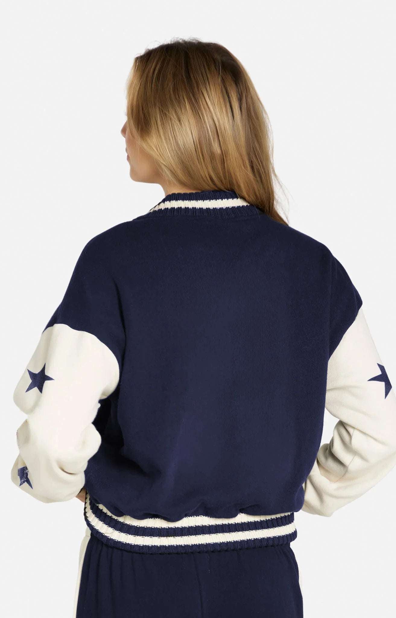 Lauren Moshi Taissa Stars Zip Jacket Zip Up Hoodie by Lauren Moshi as seen on celebrities
