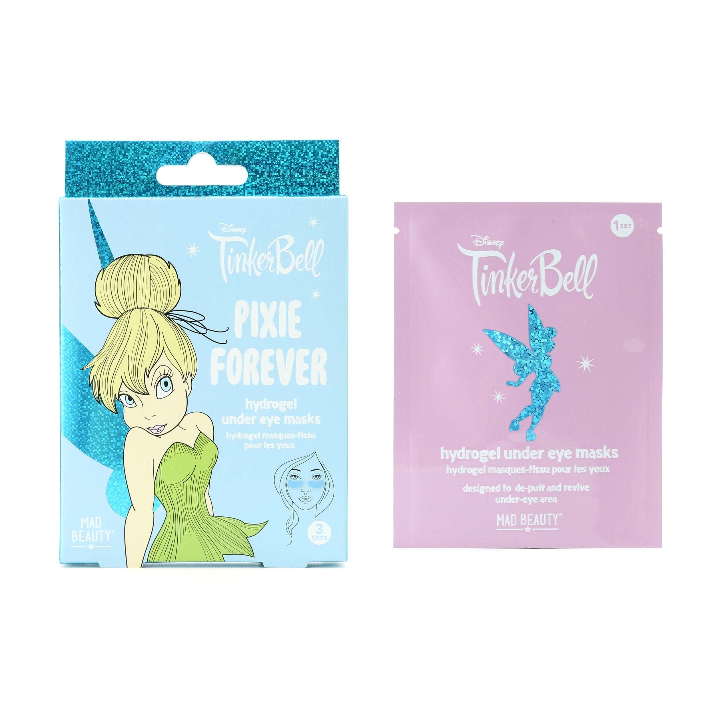 Disney TinkerBell Pixie Perfection Hydrogel Under Eye Patches Eye Pads by Mad Beauty as seen on celebrities