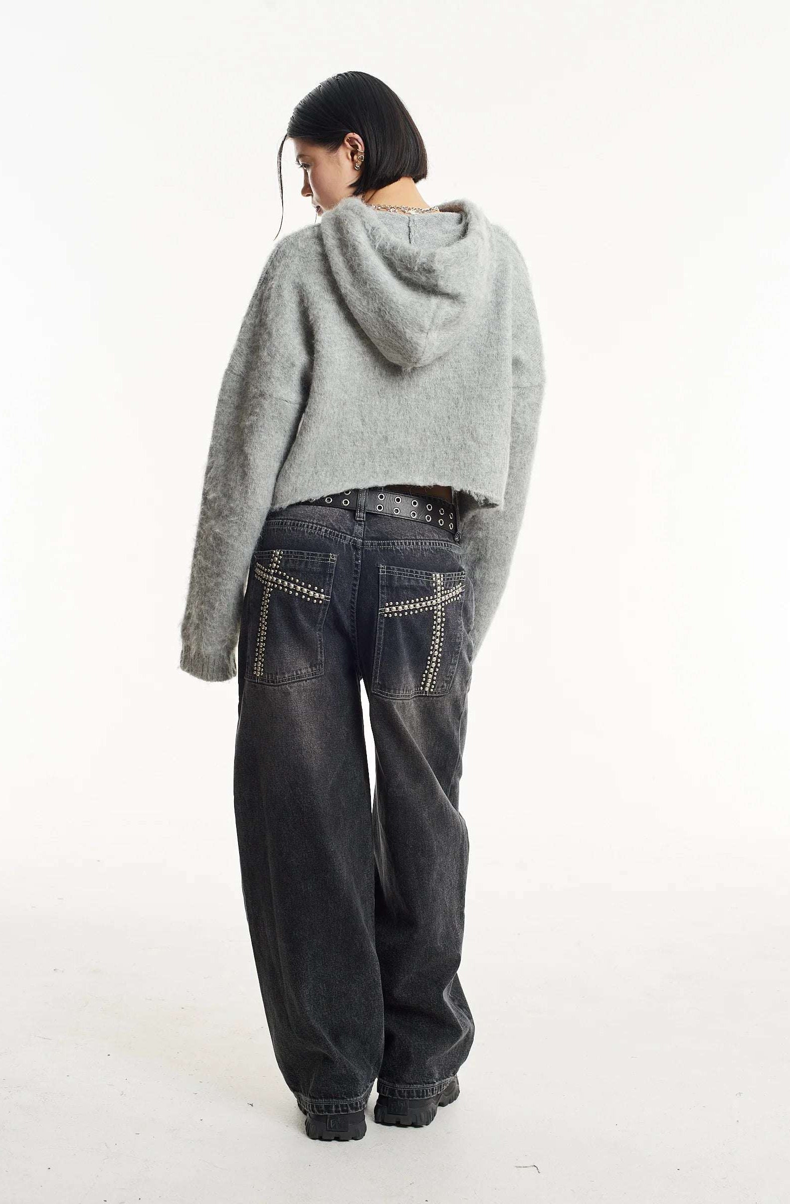 The Ragged Priest Arctic Fluffy Knit Hoodie Hoodie by The Ragged Priest as seen on celebrities