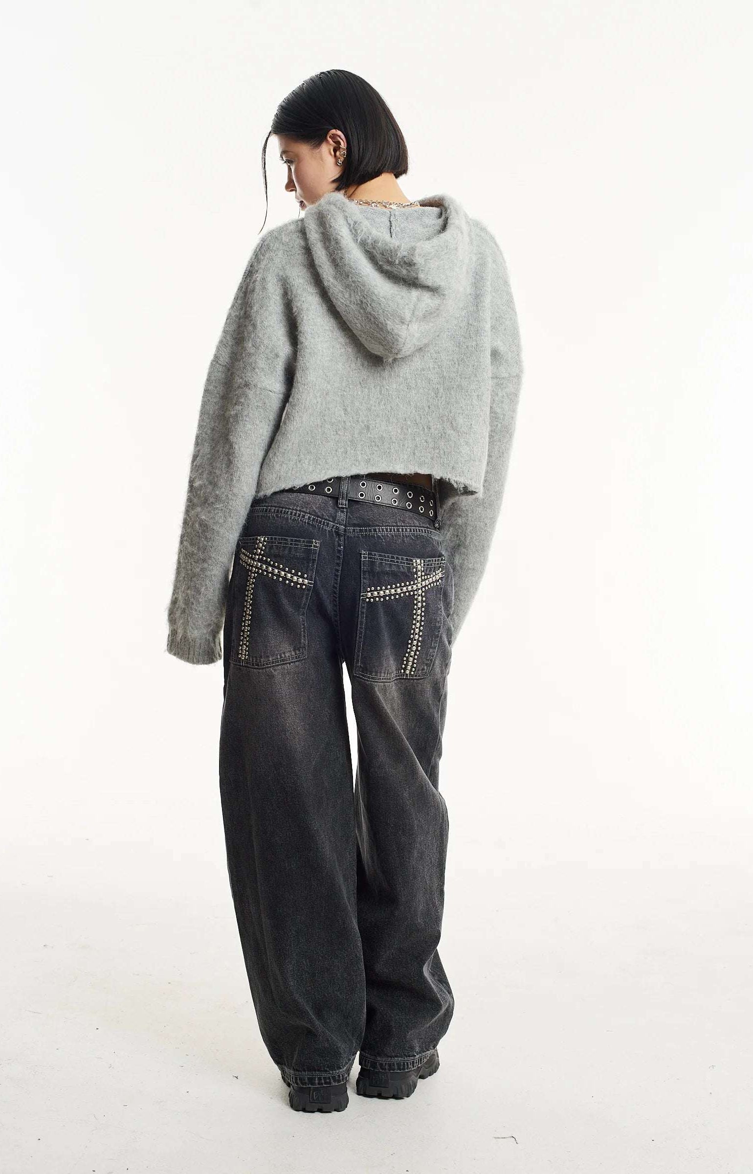 The Ragged Priest Arctic Fluffy Knit Hoodie Hoodie by The Ragged Priest as seen on celebrities