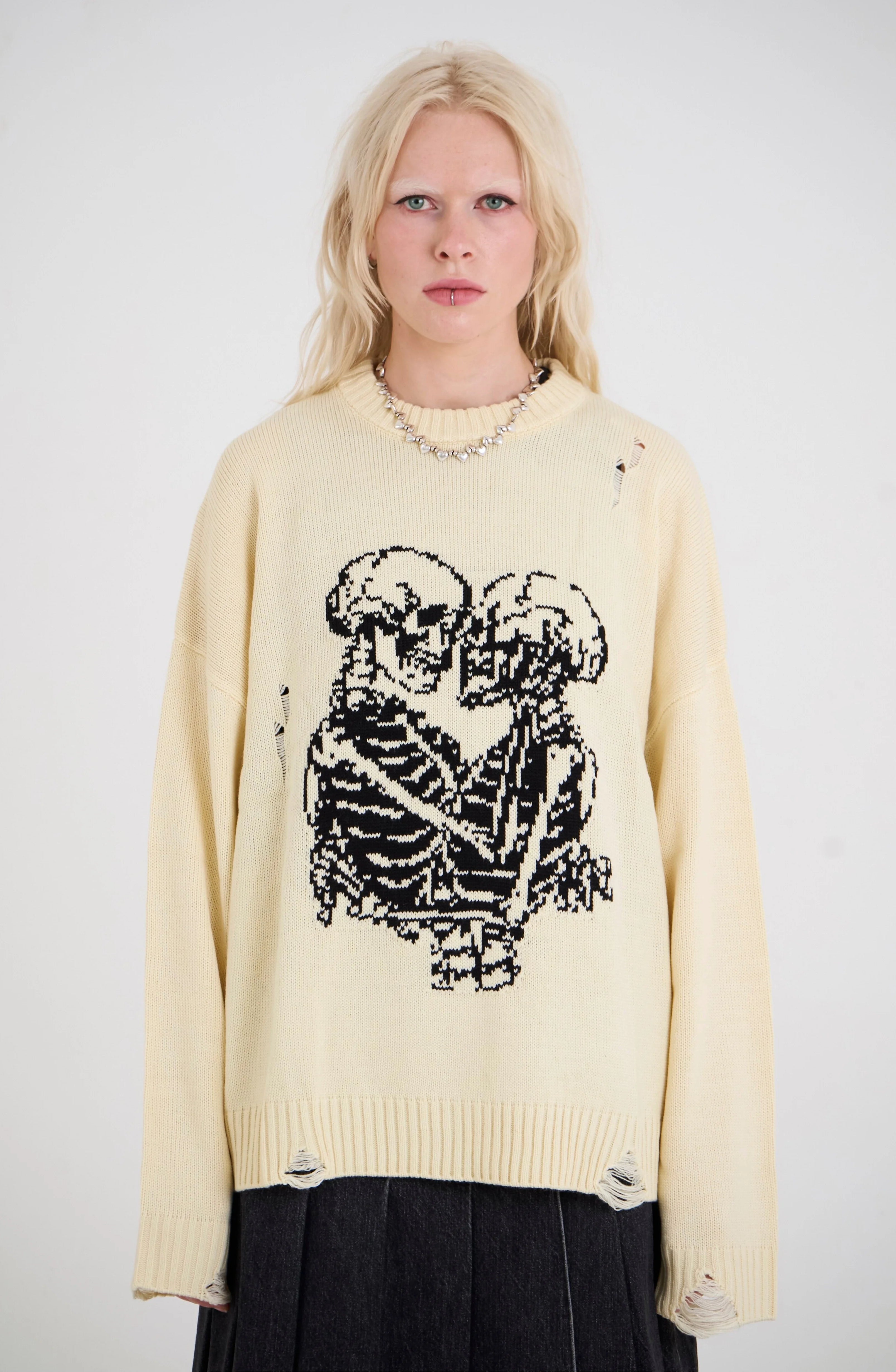 The Ragged Priest Everlasting Skeleton Knit Jumper
