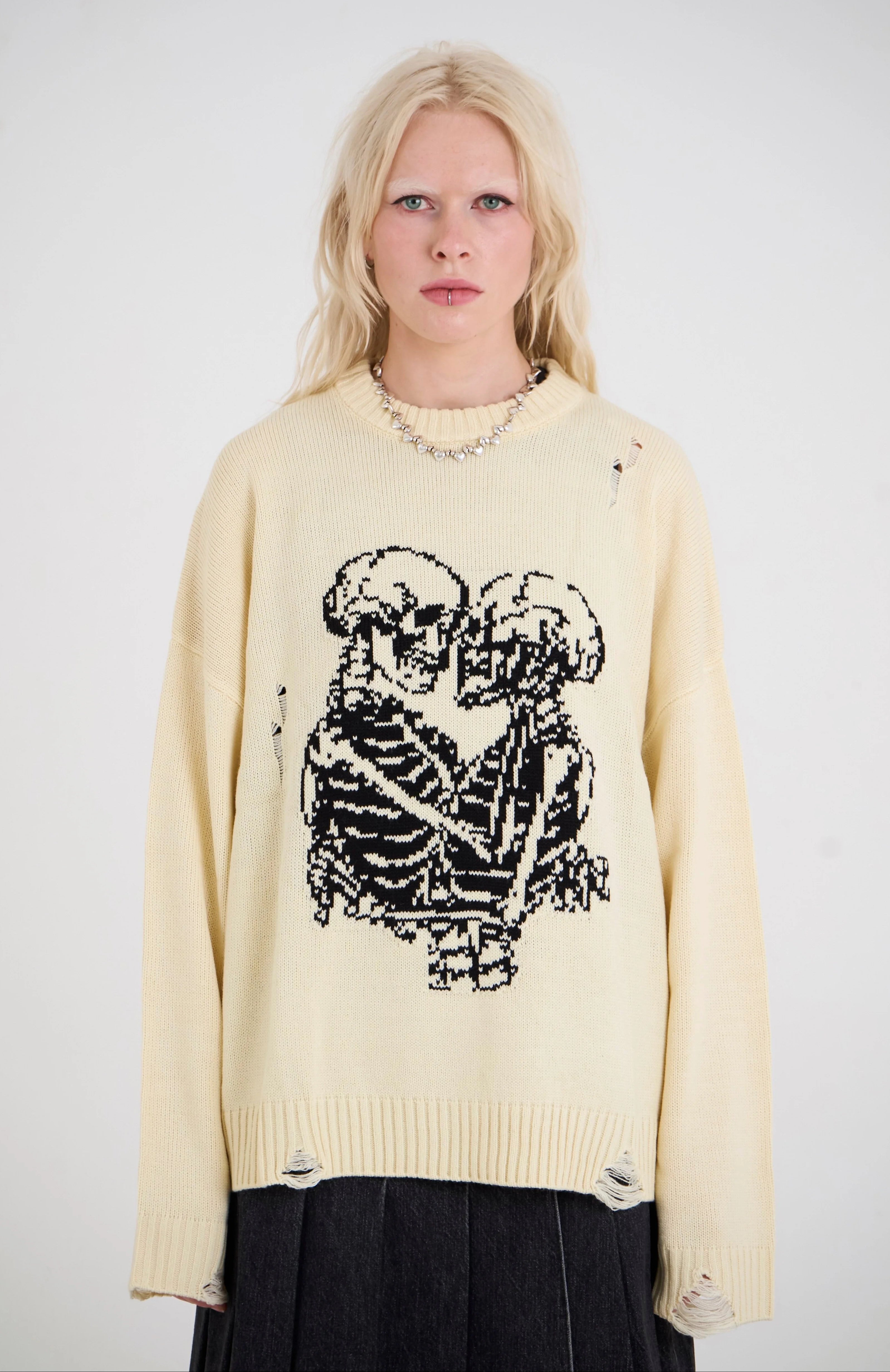 The Ragged Priest Everlasting Skeleton Knit Jumper
