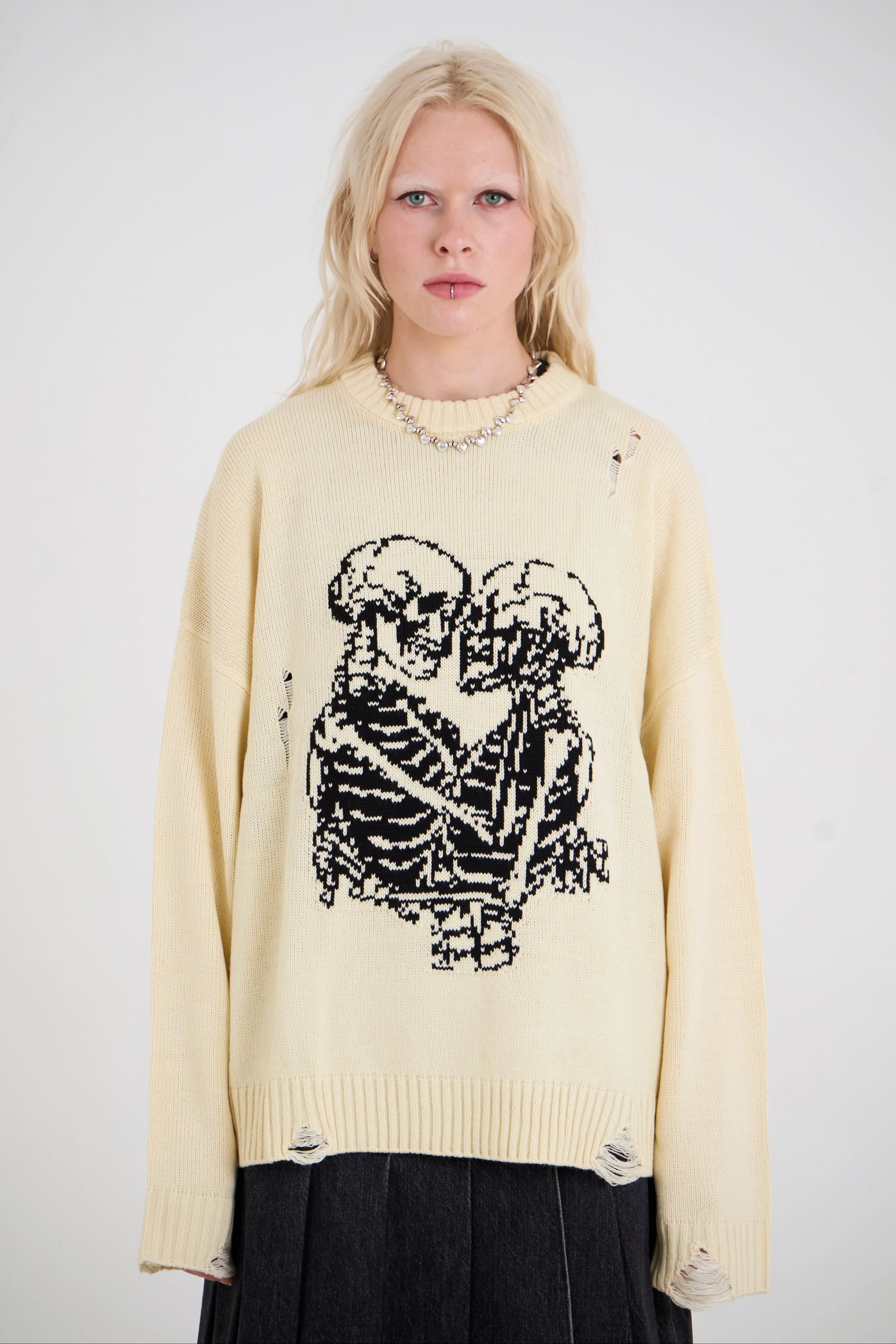 The Ragged Priest Everlasting Skeleton Knit Jumper
