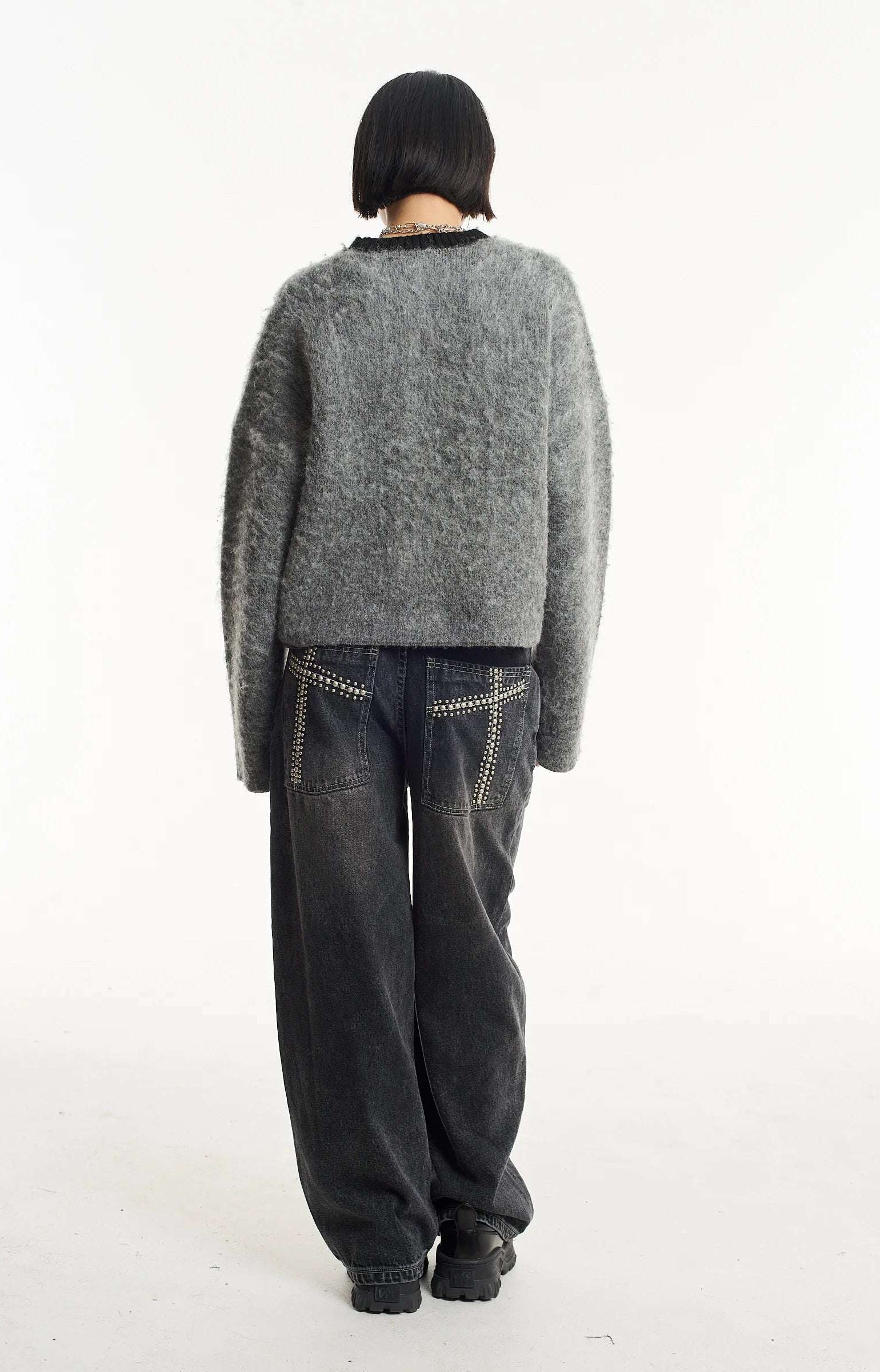 The Ragged Priest Idol Graphic Knit Jumper Sweater by The Ragged Priest as seen on celebrities