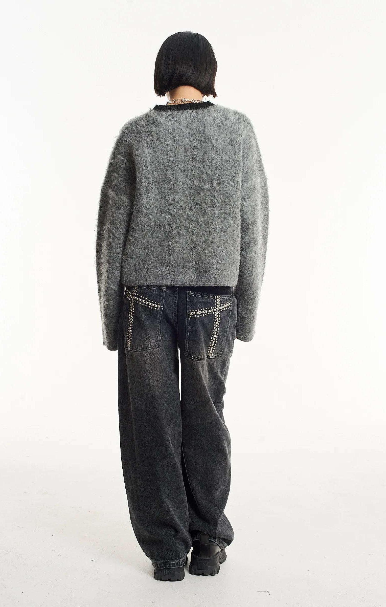 The Ragged Priest Idol Graphic Knit Jumper Sweater by The Ragged Priest as seen on celebrities